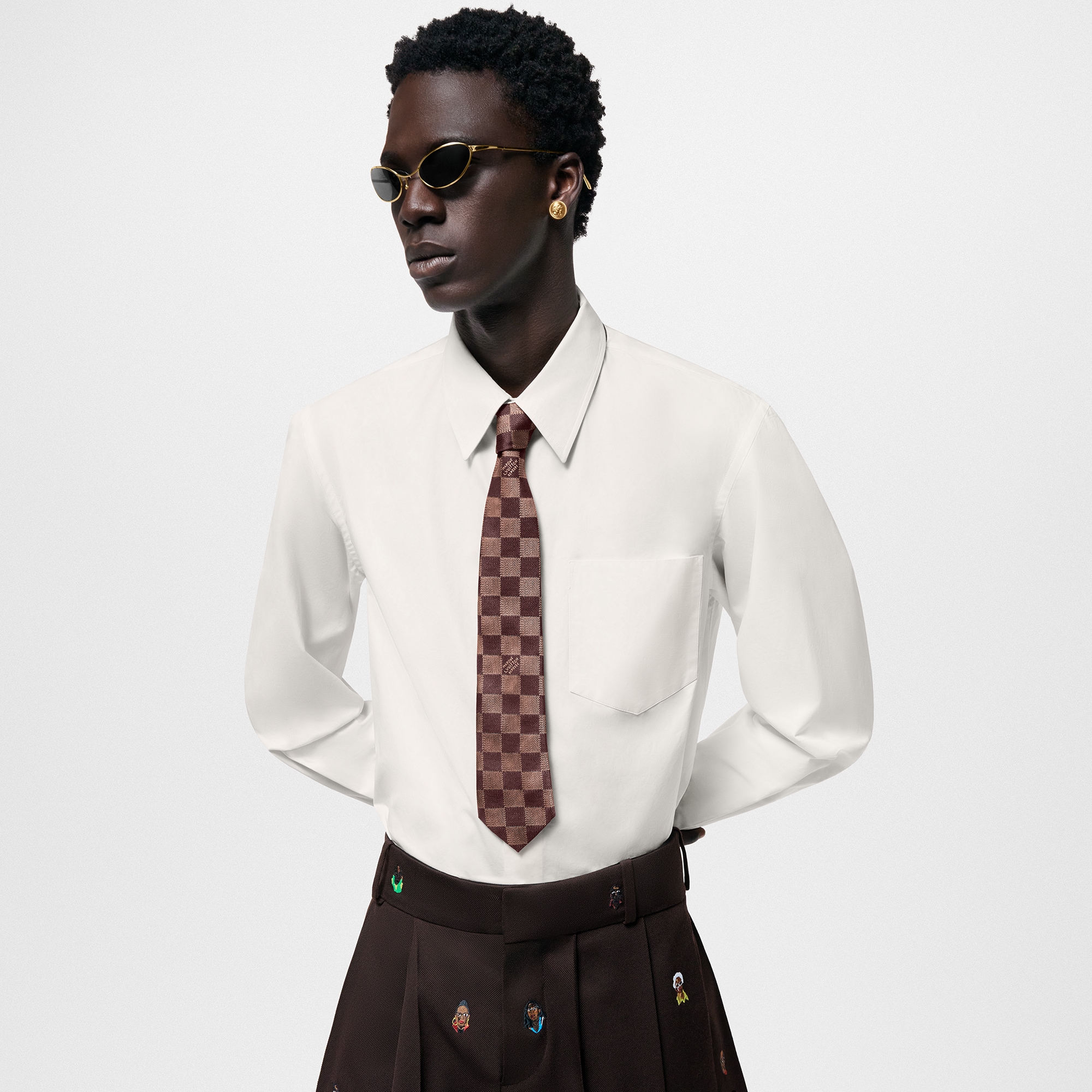 Damier Pop Tie S00 in Men