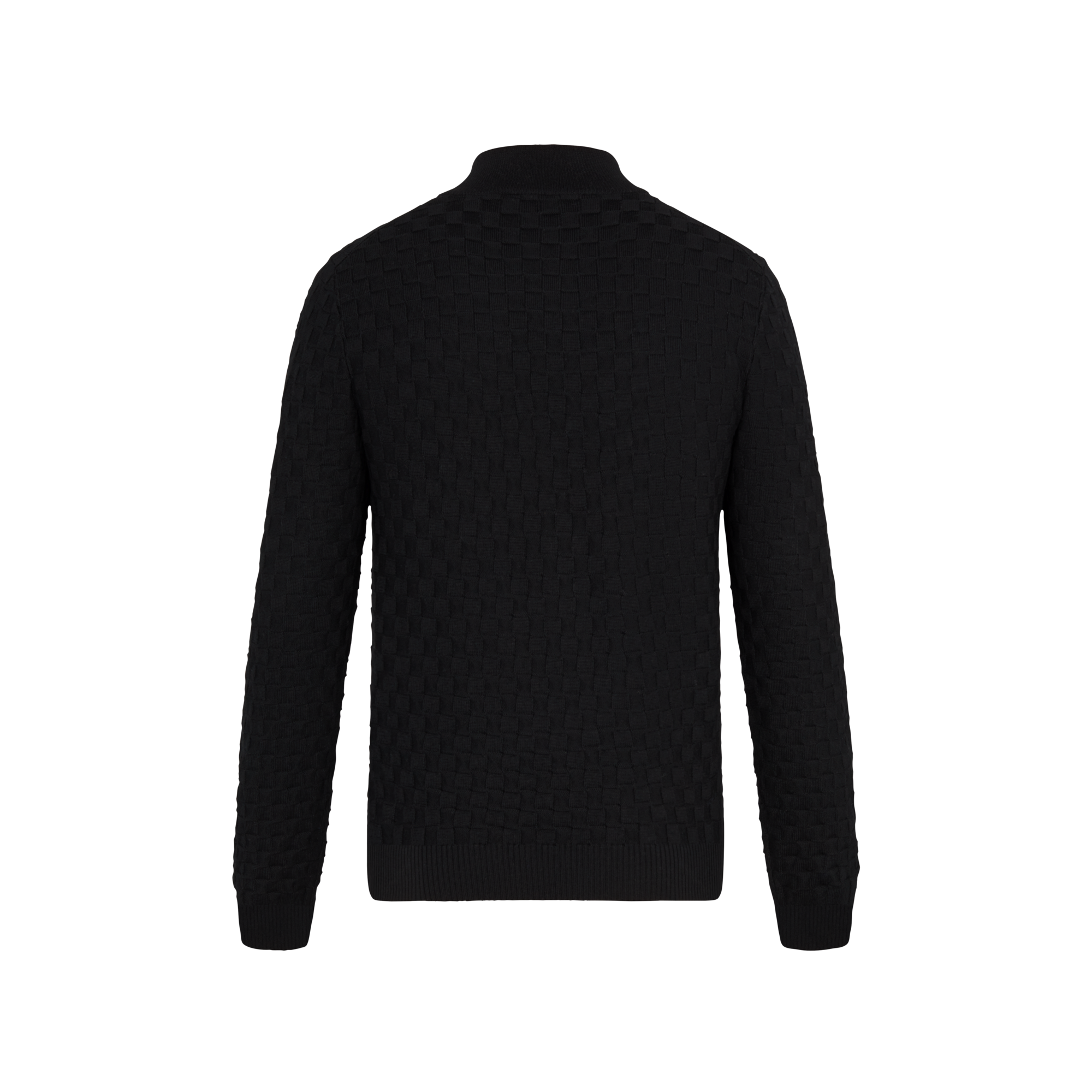Damier Signature Zip-Through Cardigan  in Men