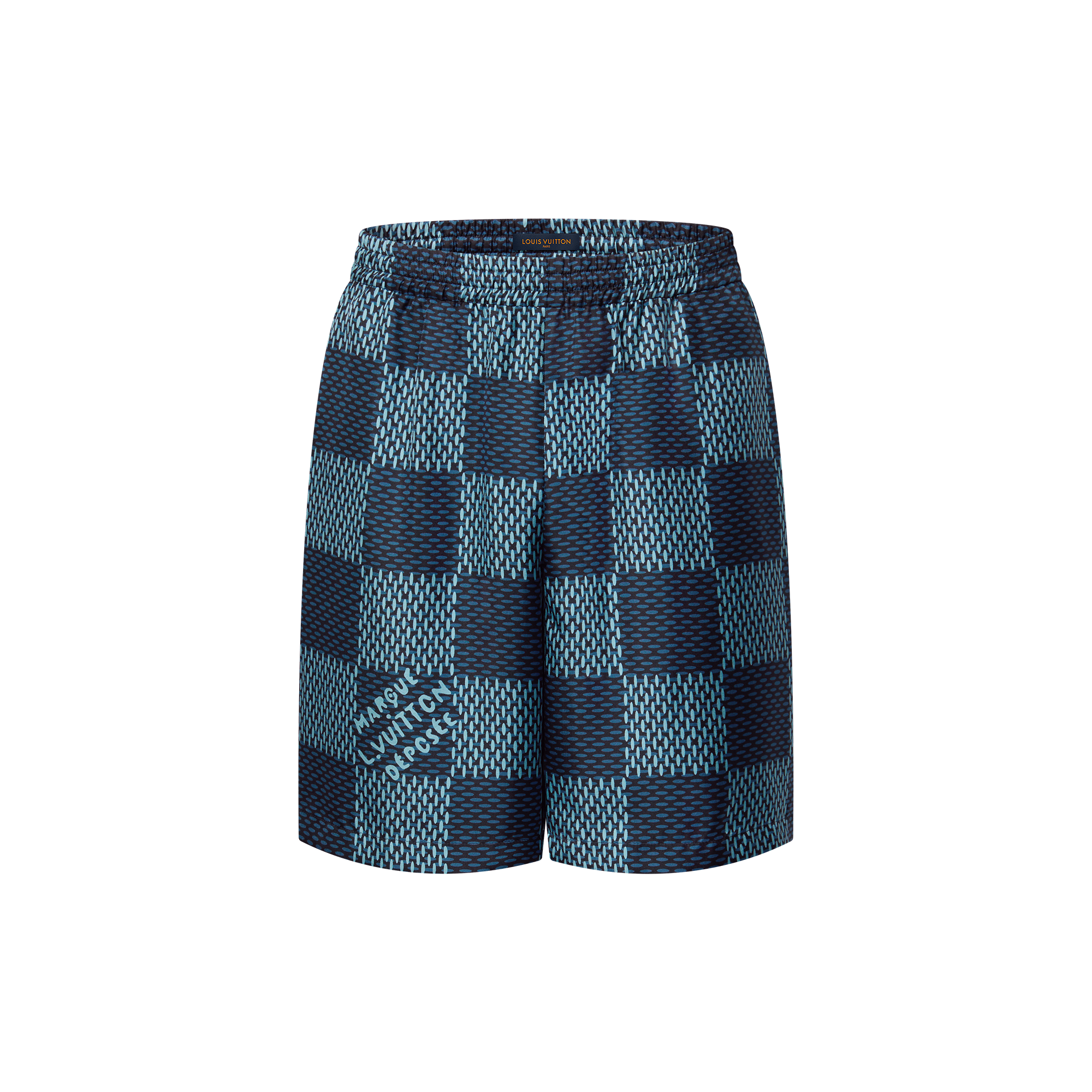 Damier Silk Shorts  in Men