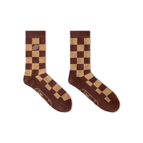 Damier Skate Socks S00 in Men's Accessories Home Textile collections by Louis Vuitton (Product zoom)