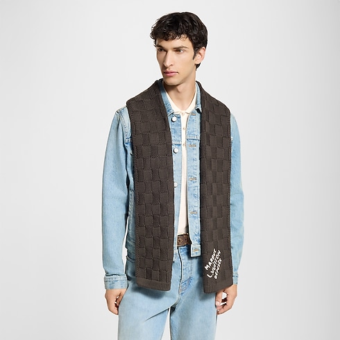 Damier Snug Scarf S00 in Men's Accessories Scarves collections by Louis Vuitton (Product zoom)