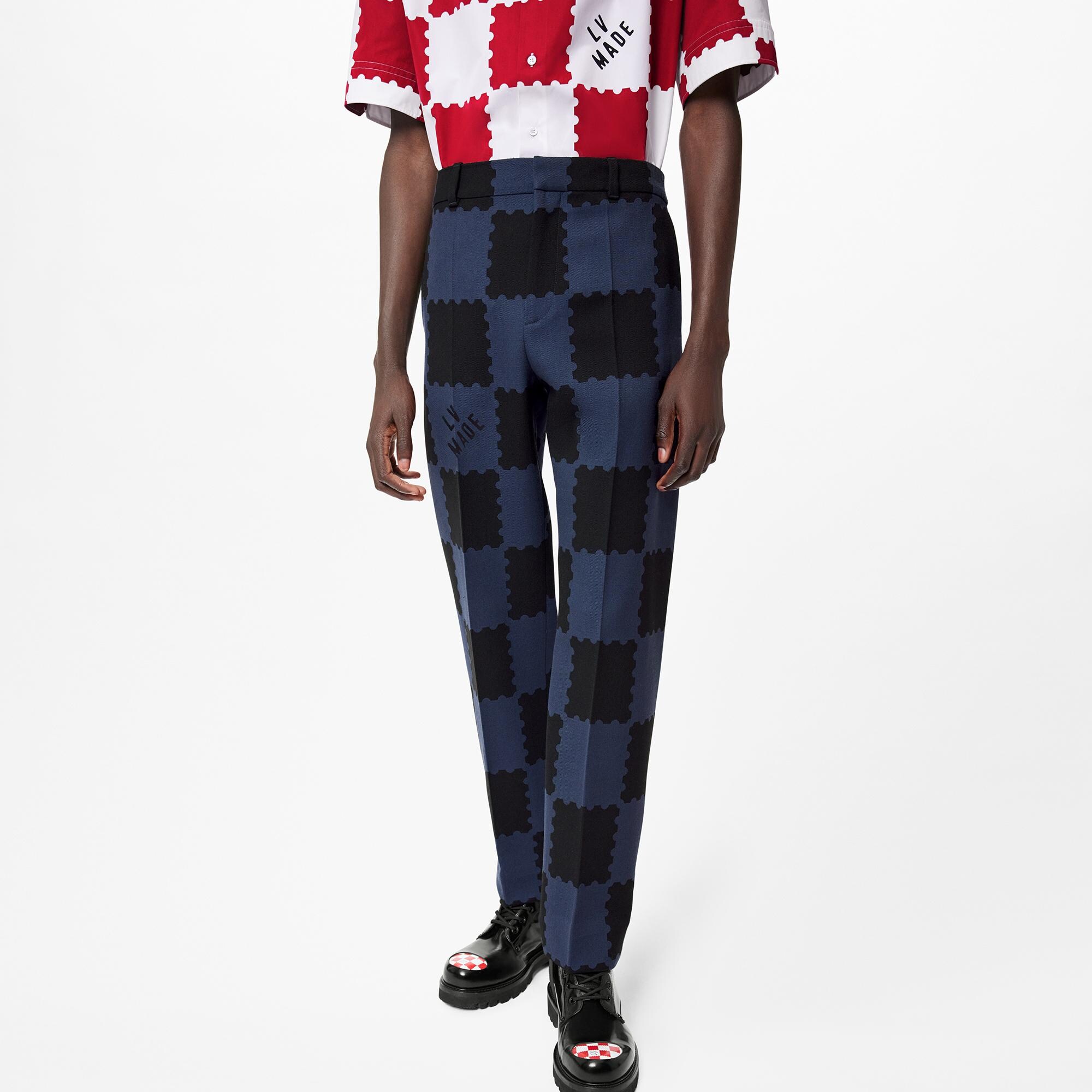 louis vuitton checkered suit