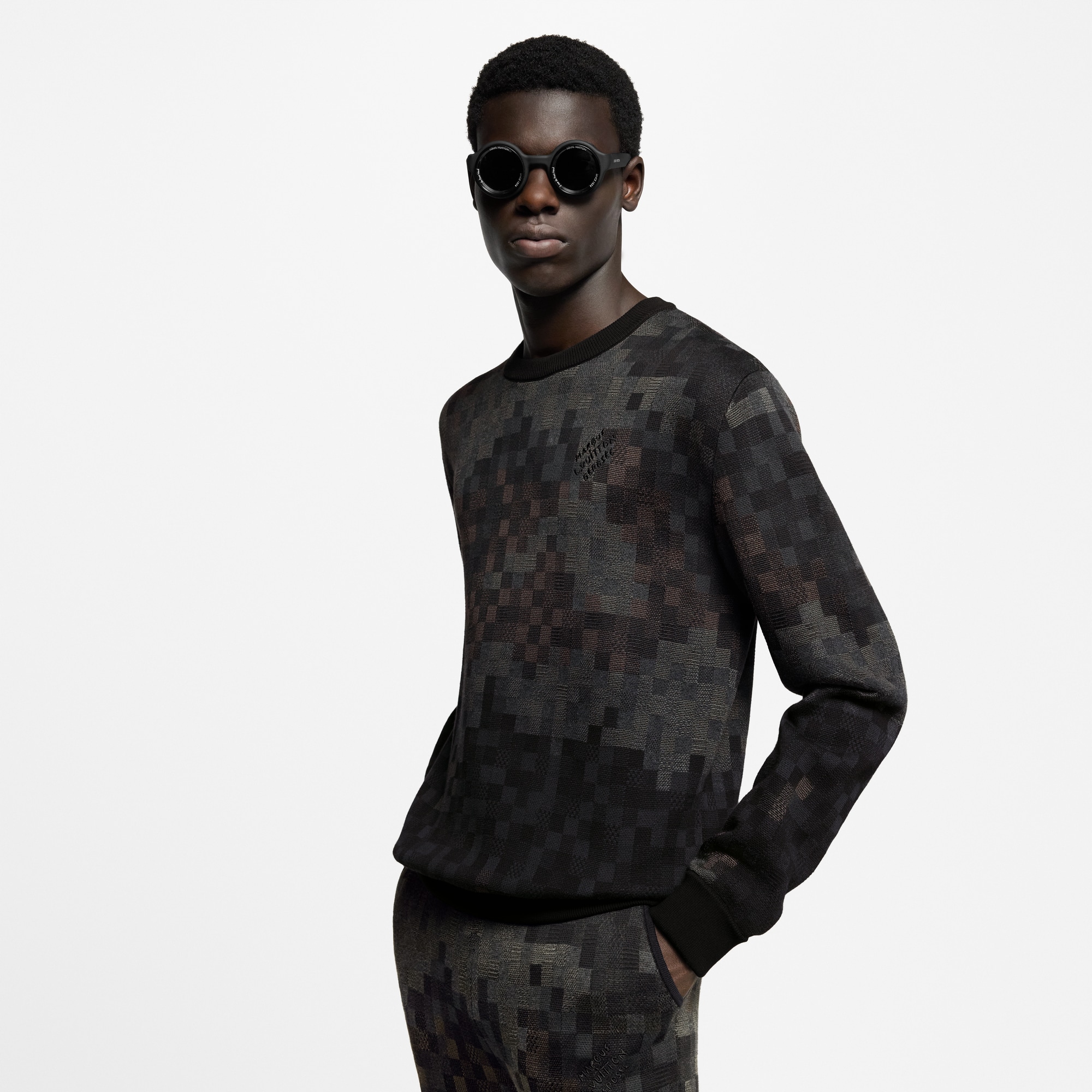 Damoflage Jacquard Pullover  in Men