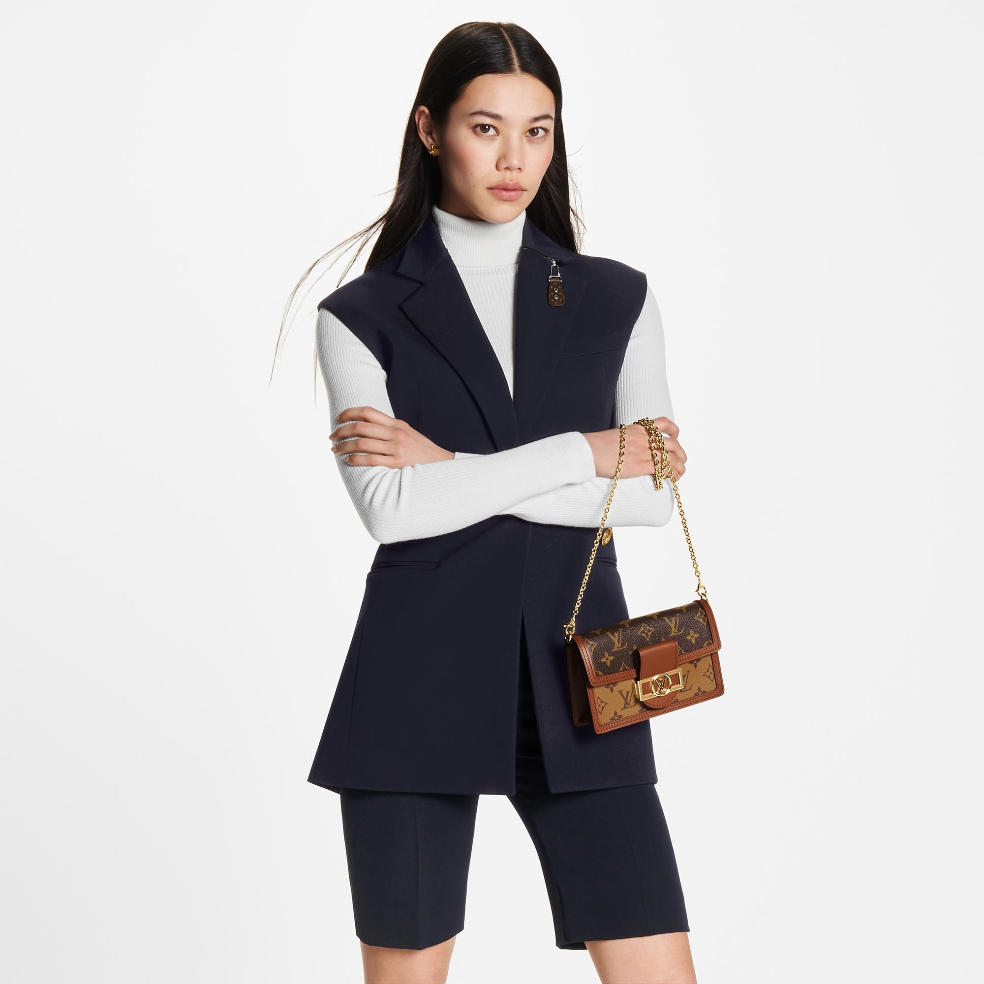 Dauphine Chain Wallet Other Monogram Canvas in Women