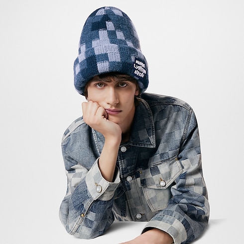 Denim Beanie S00 in Men's Accessories Hats, Beanies and Gloves collections by Louis Vuitton (Product zoom)