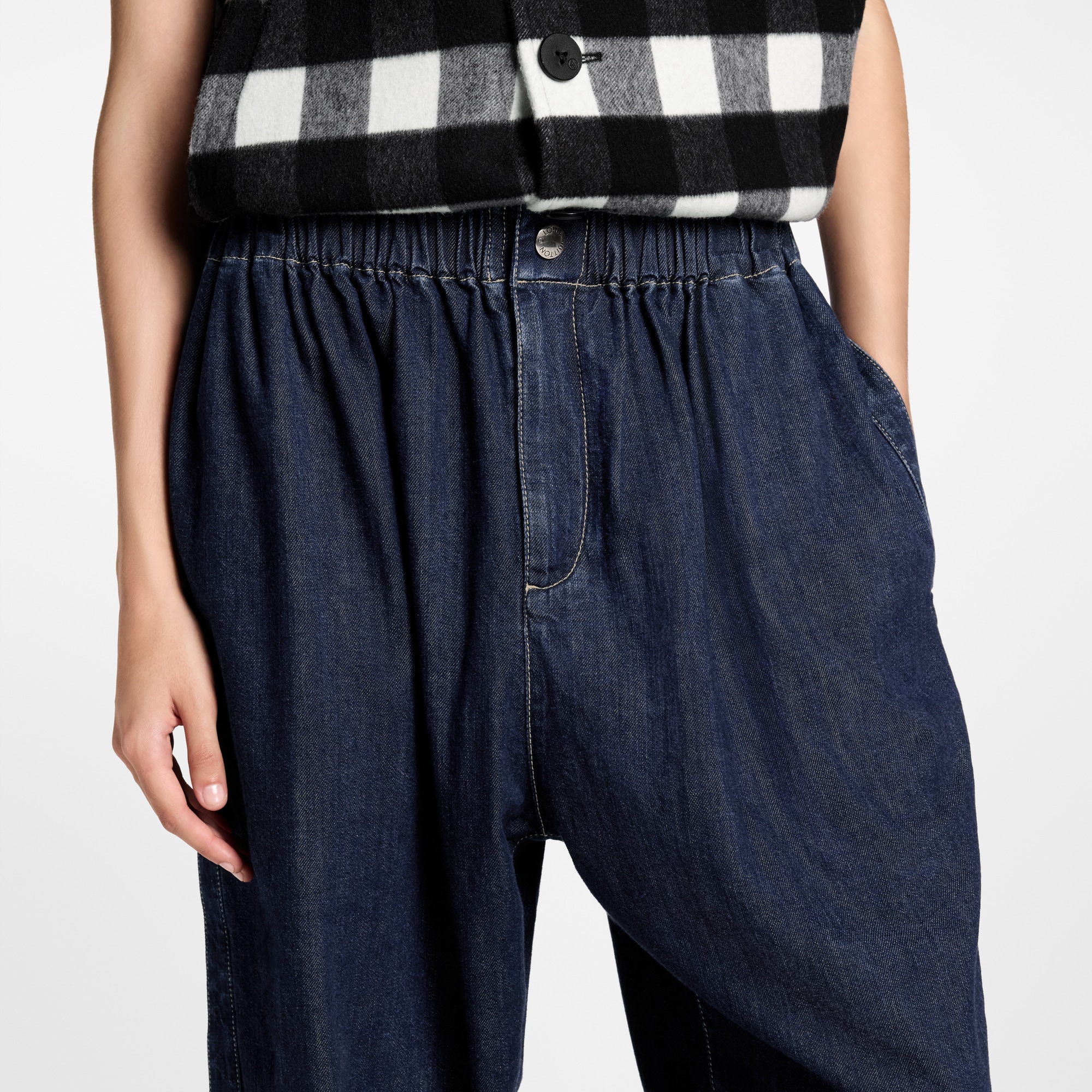 Denim Carrot Pants  in Women