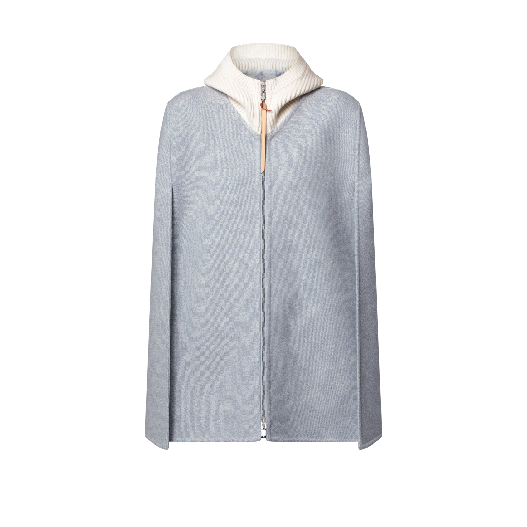 Denim-Effect Double Face Cape  in Women