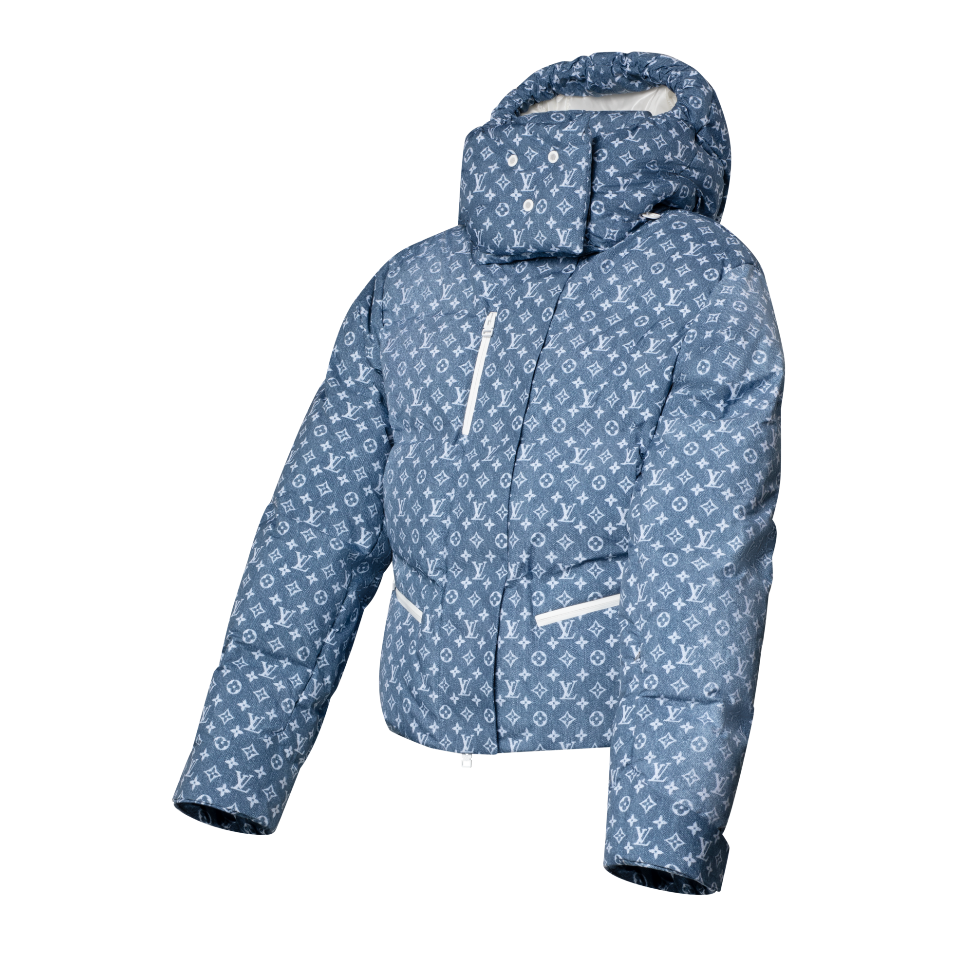Denim-Effect Monogram Ski Jacket  in Women