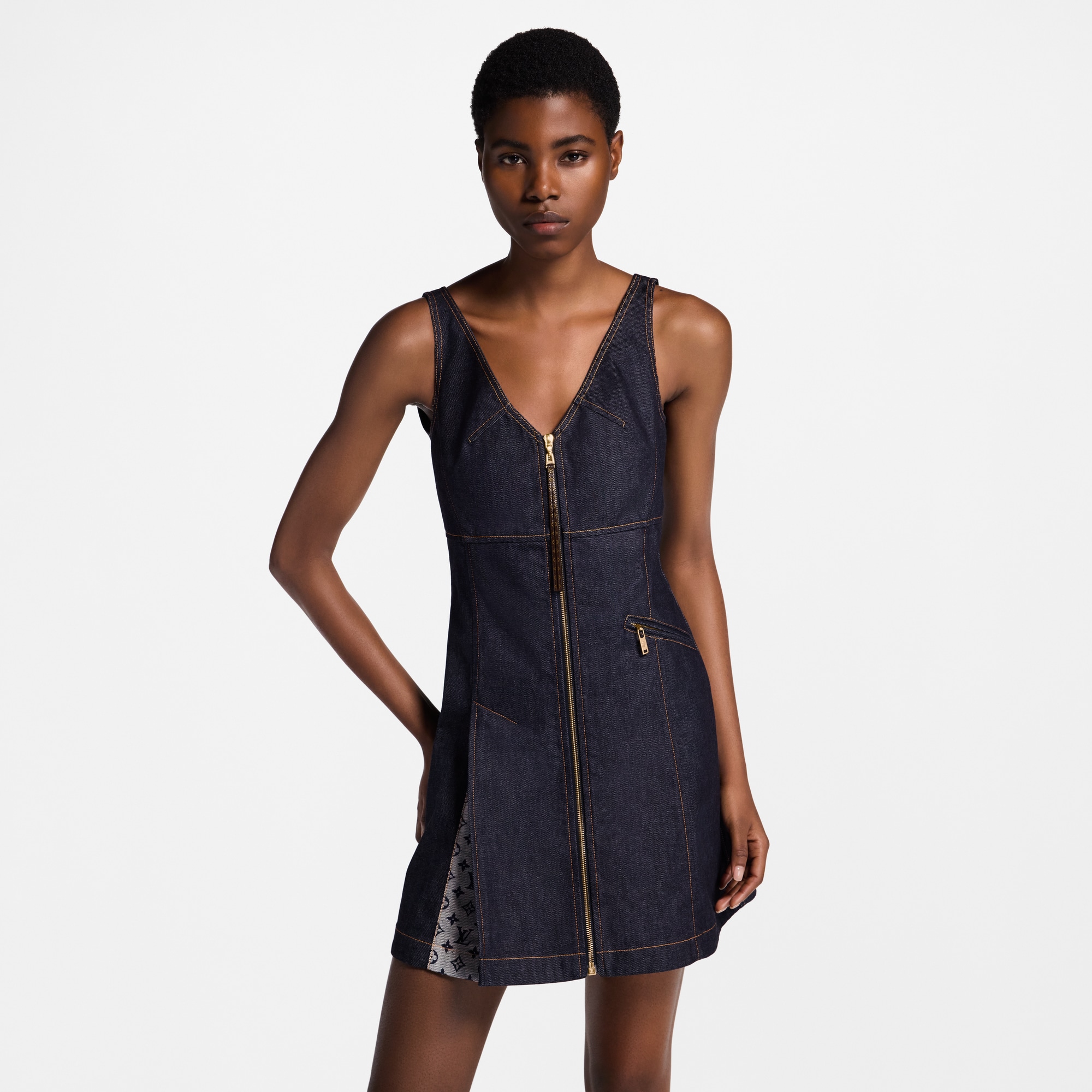 Denim Mini Dress  in Women