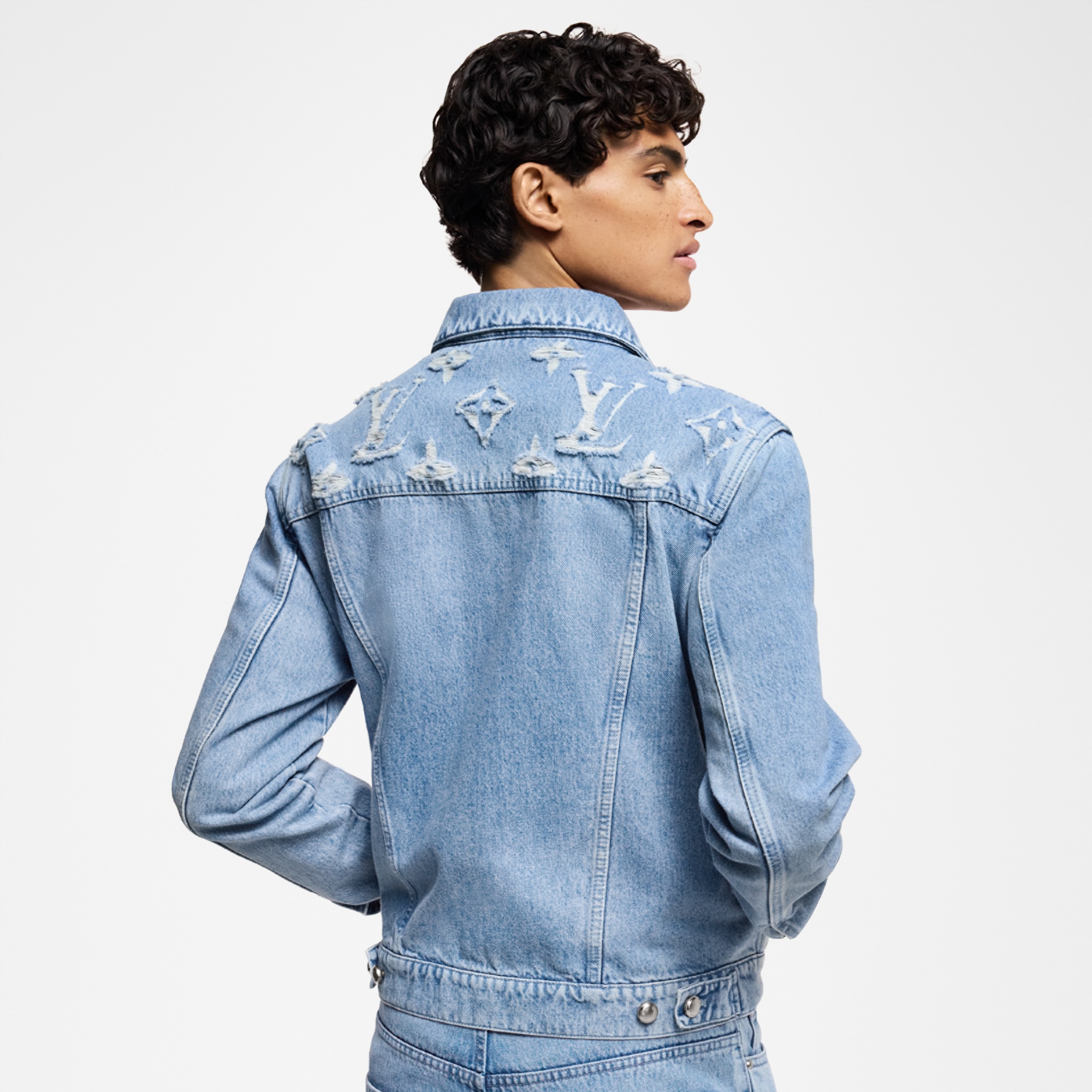 Denim Trucker Jacket  in Men