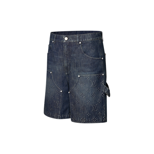 Denim Workwear Shorts in Men's Ready to Wear Denim collections by Louis Vuitton (Product zoom)