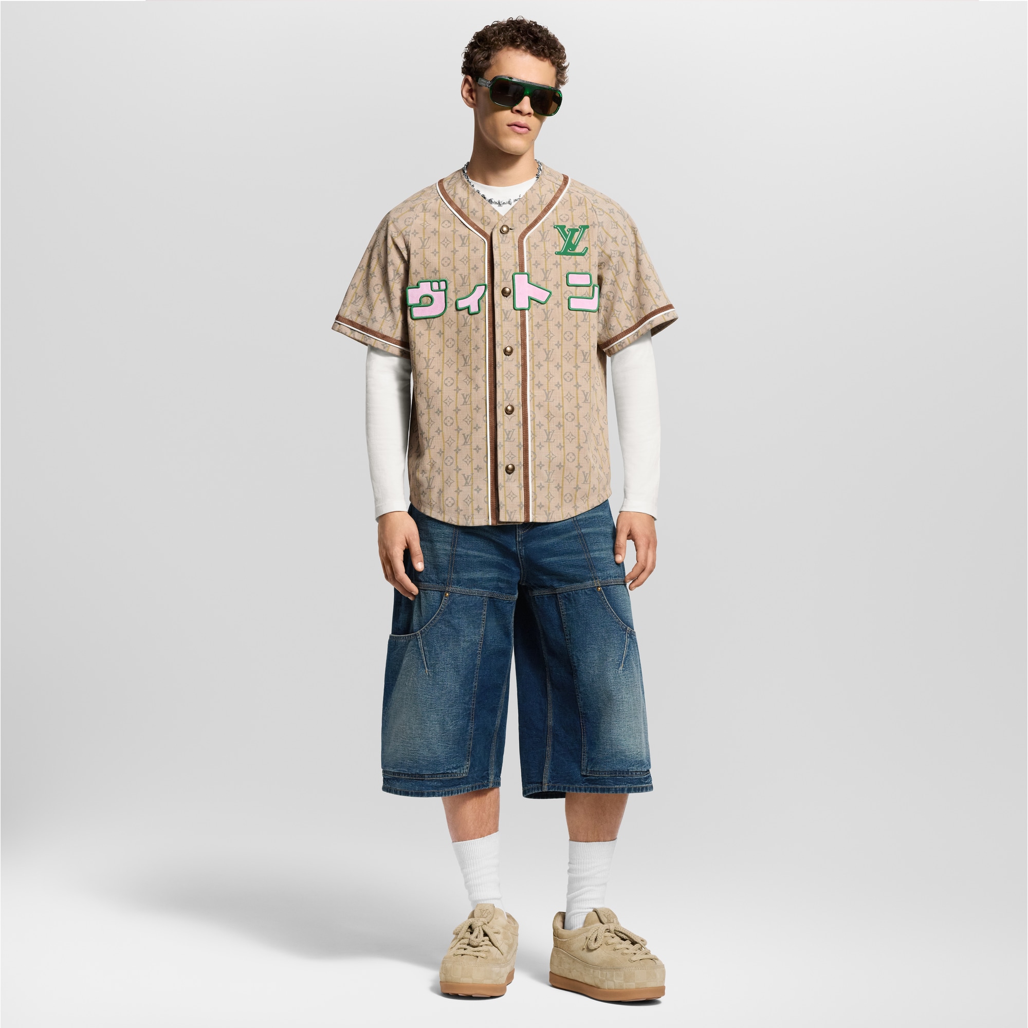 Denim Workwear Shorts  in Men