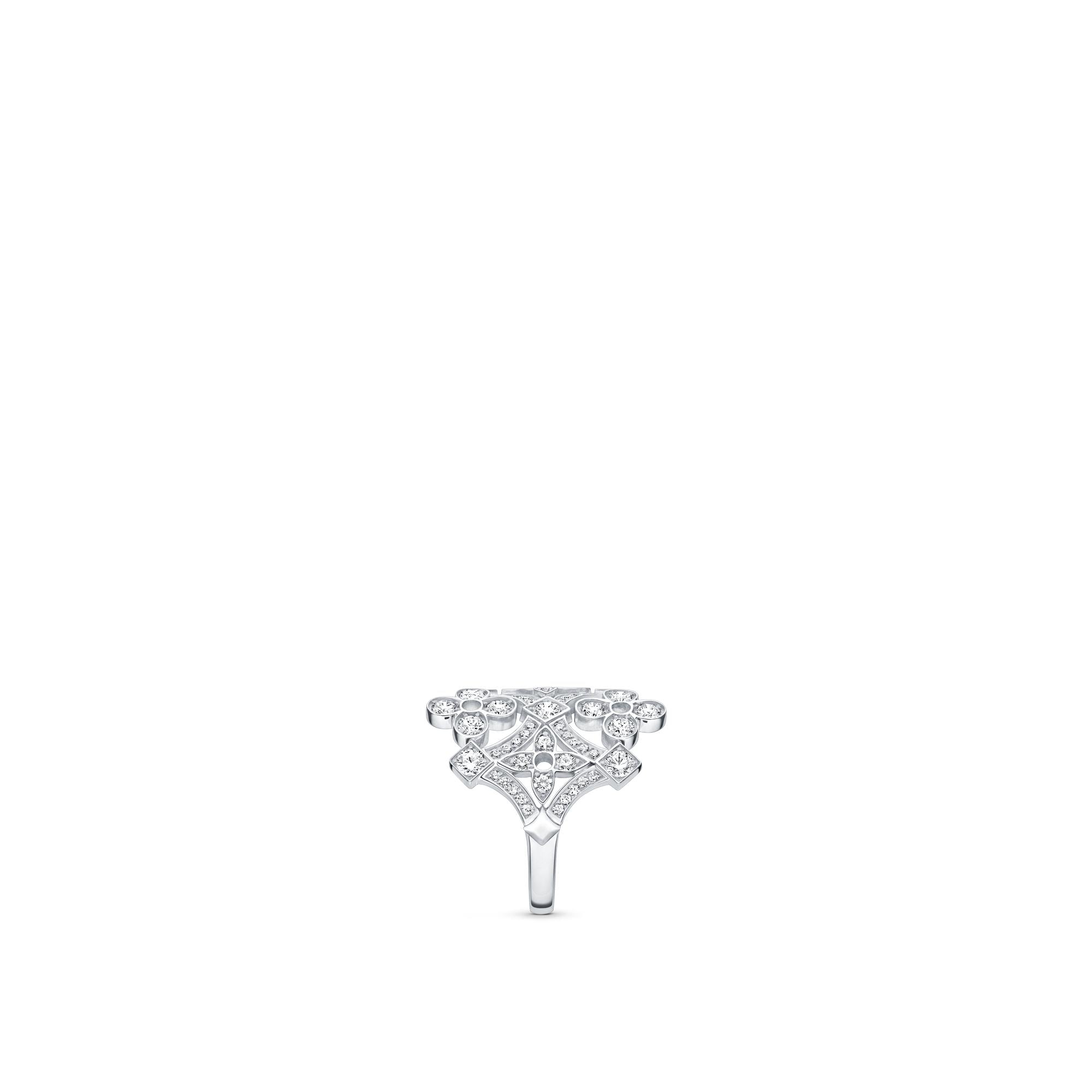 Dentelle Large Ring, White Gold And Diamonds  in Jewelry
