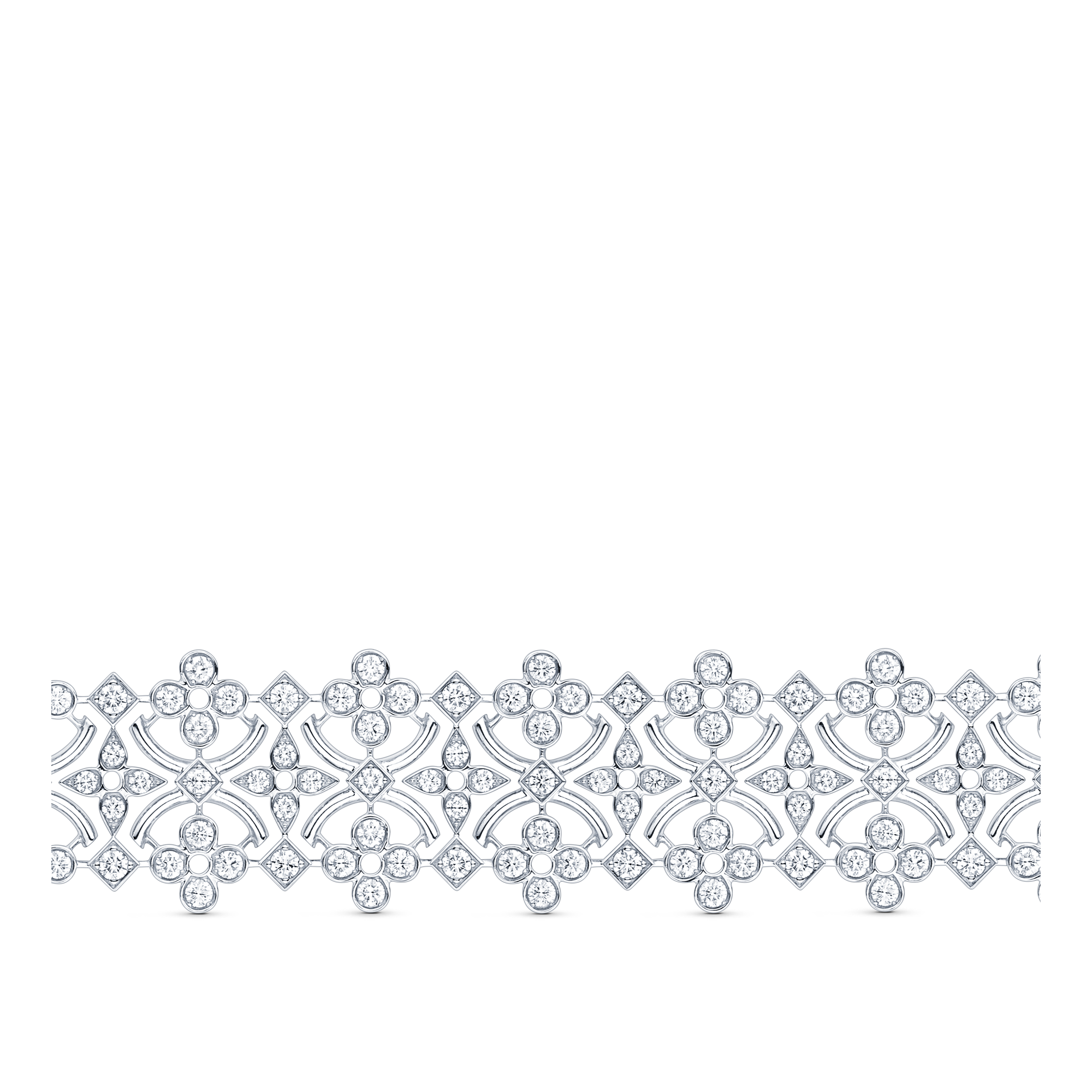 Dentelle Masterpiece Bracelet, White Gold And Diamonds  in Jewelry