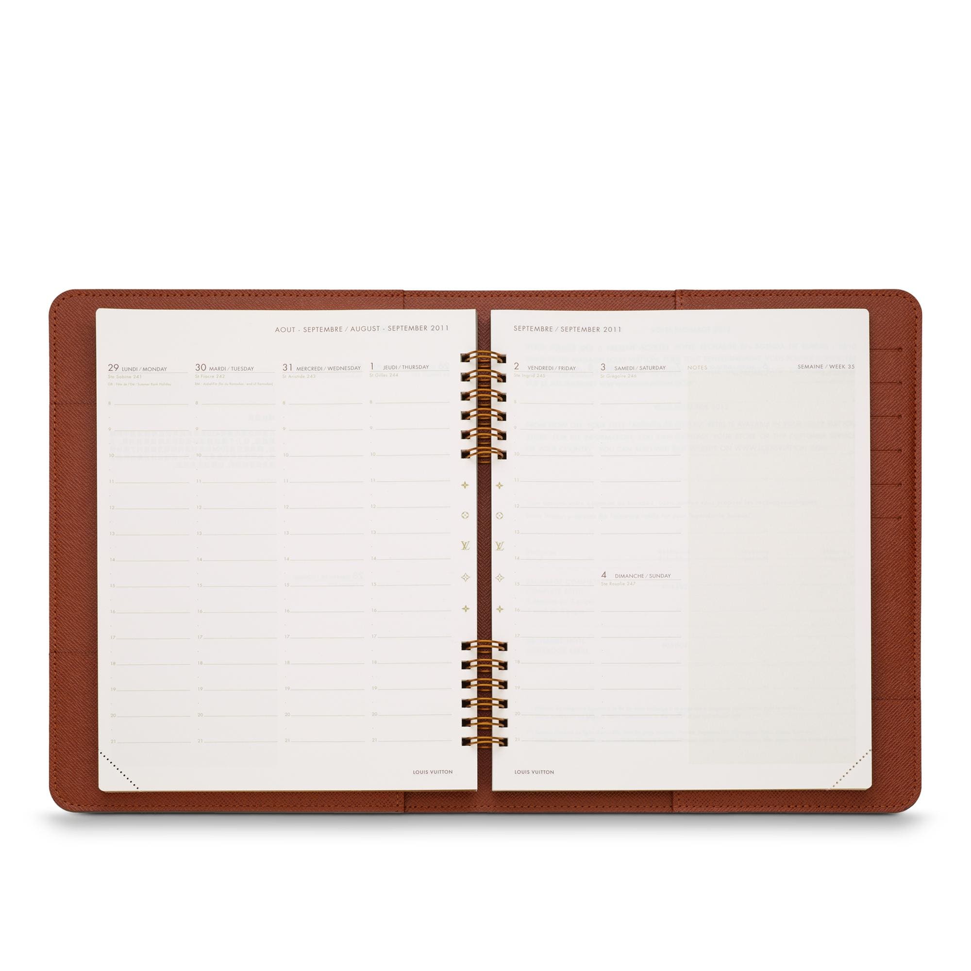 Desk Agenda Cover Monogram Canvas in Gifts