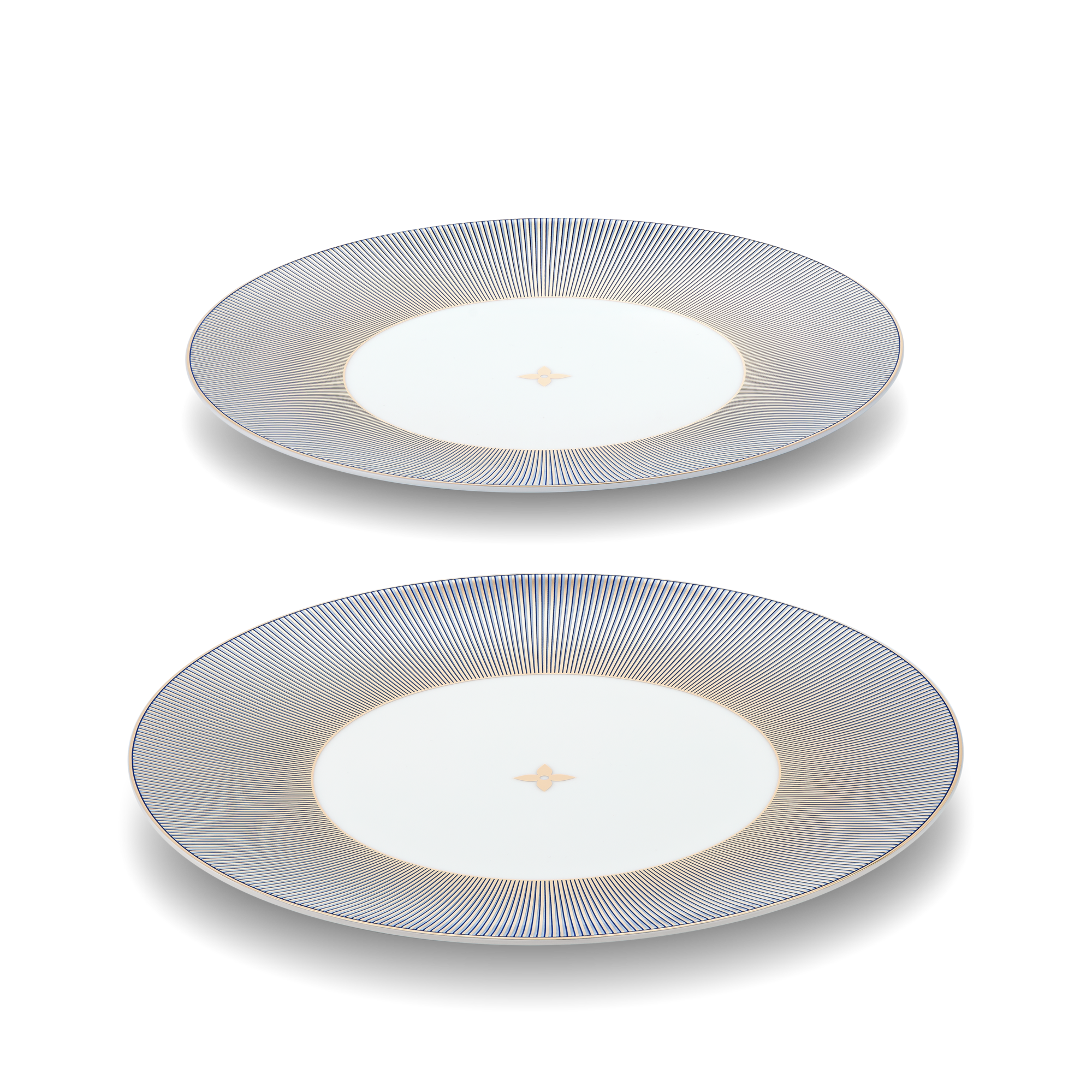 Dichroic Set Of 2 Dinner Plates  in Trunks, Travel and Home