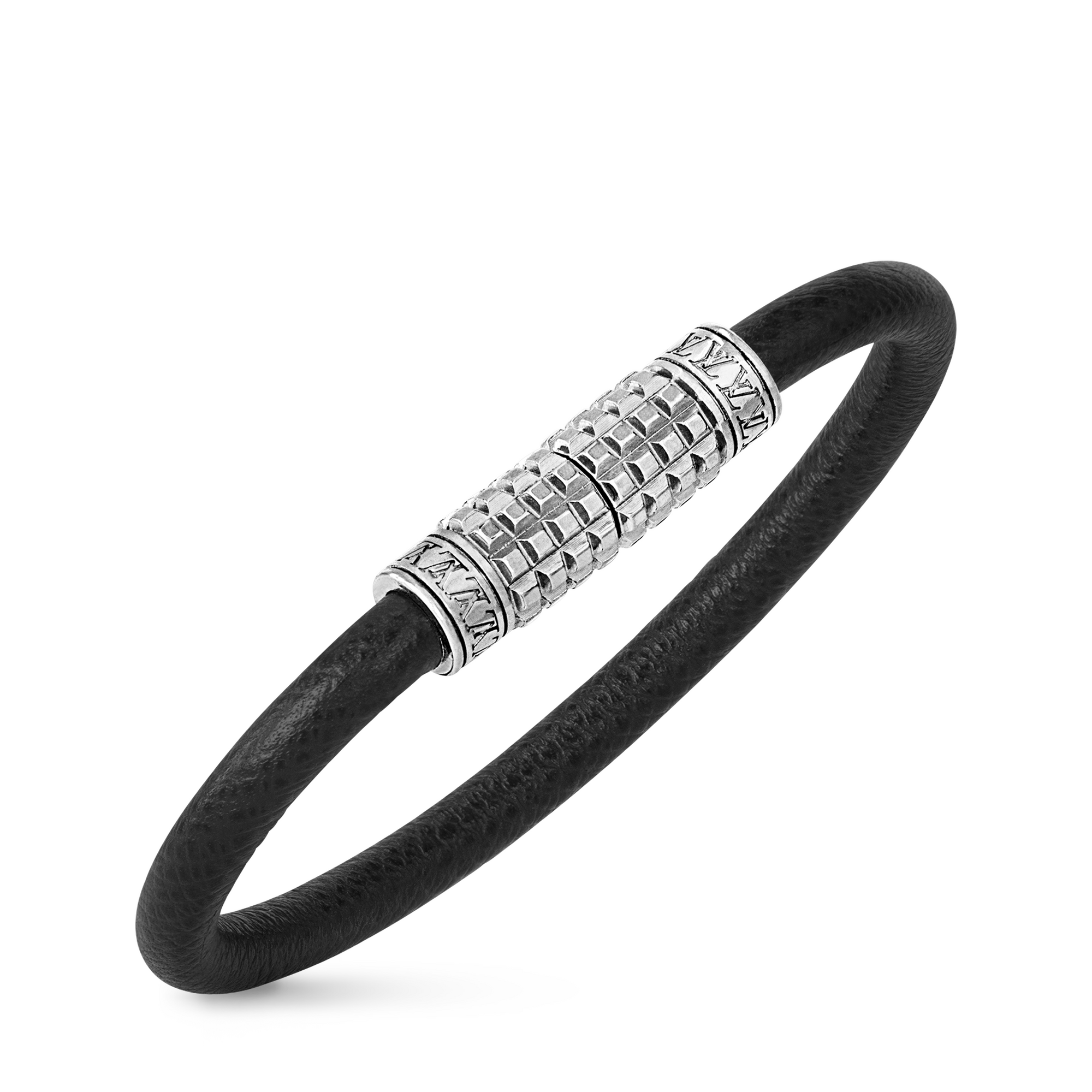Digit Bracelet Damier Graphite Canvas in Men