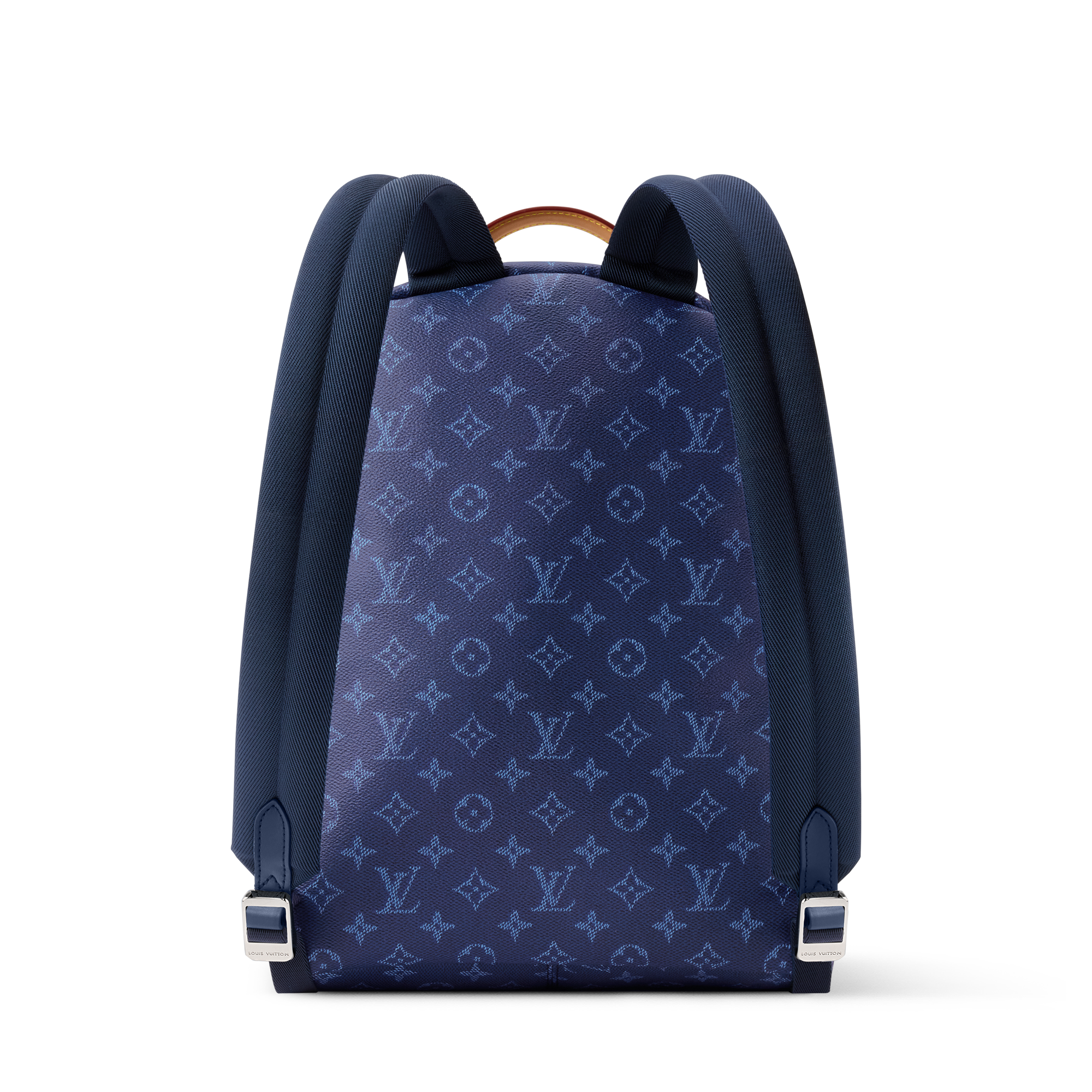 louis vuitton backpack navy blue LV Men's Discovery Work PM – HolloShoe the monogram embossed into the calfskin features a colorful gradient effect Louis Vuitton Navy Denim Backpack