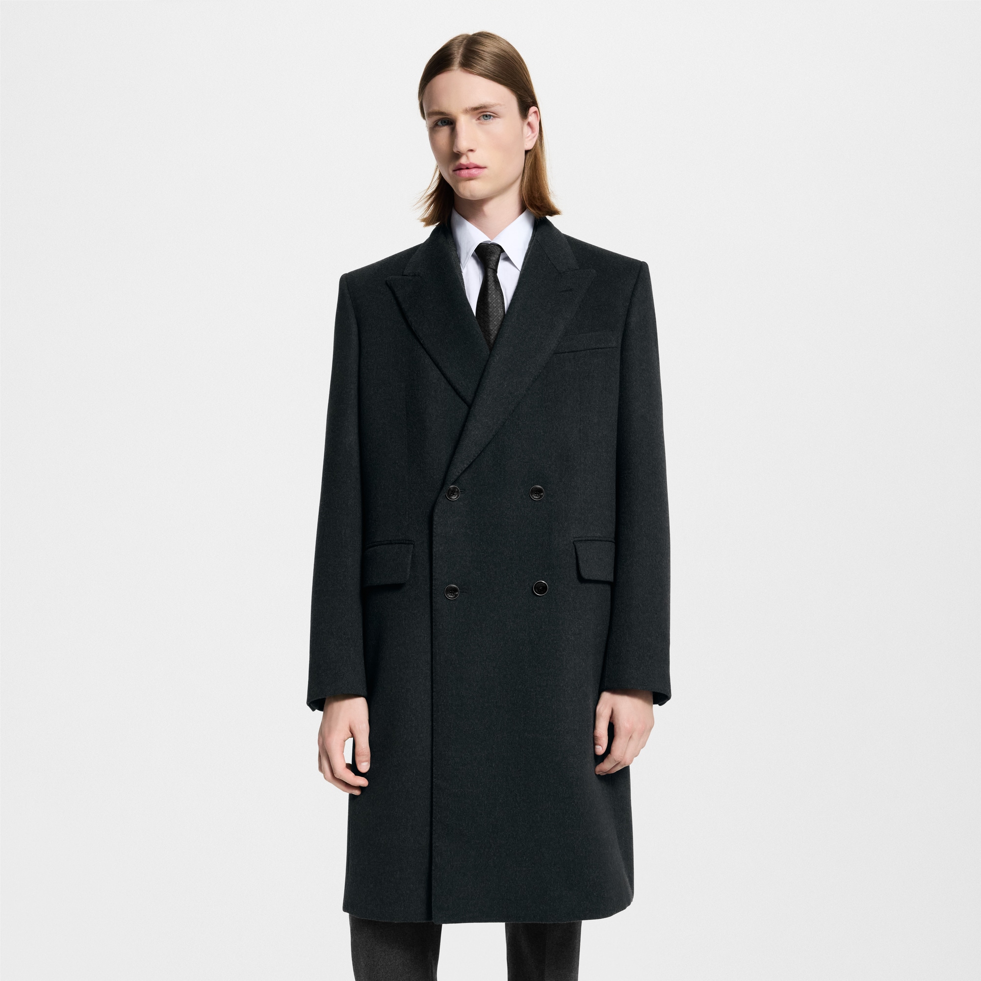Double-Breasted Tailored Coat  in Men