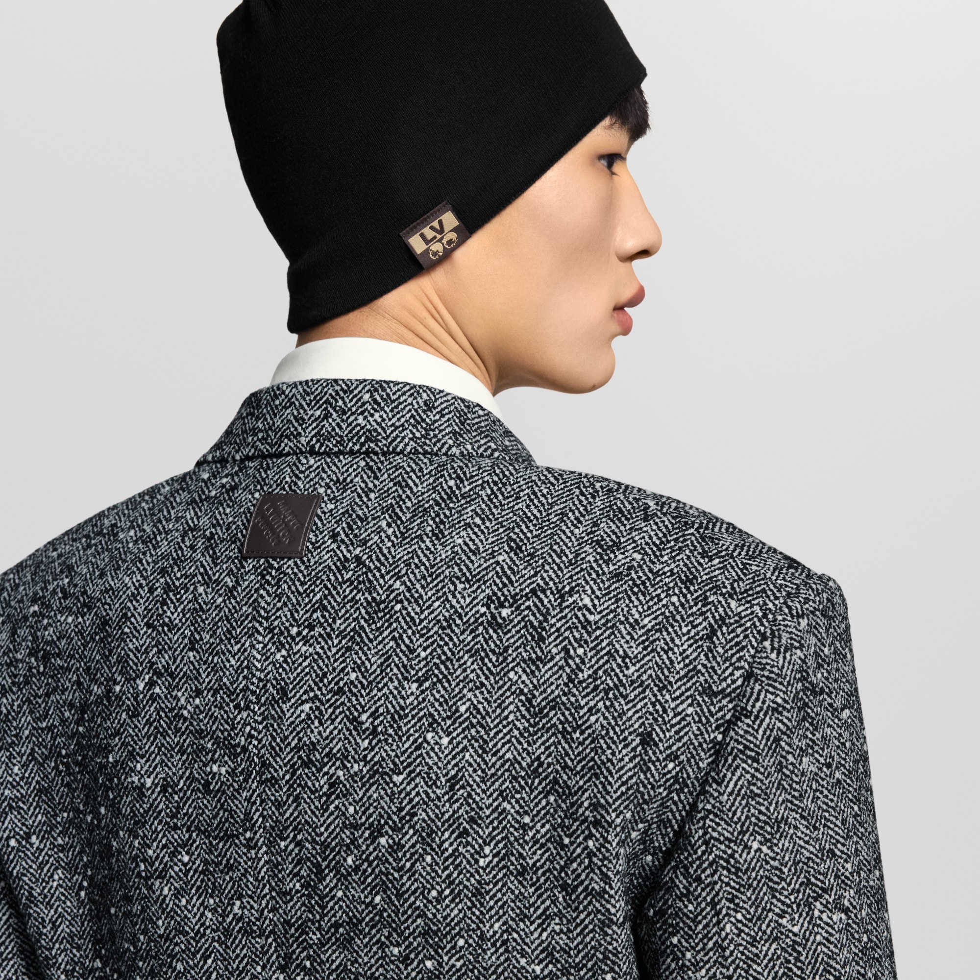 Double-Breasted Tweed Jacket  in Men