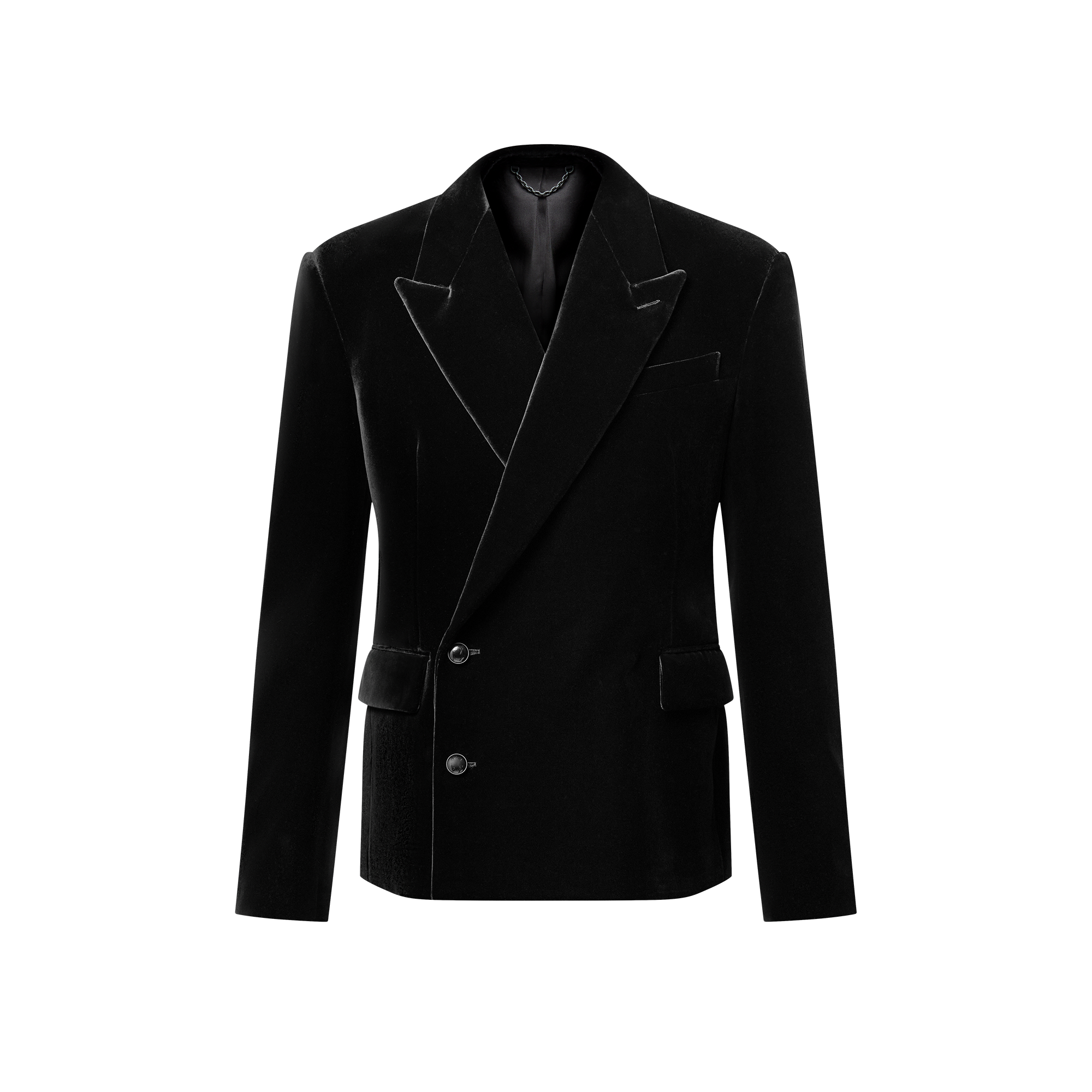 Double-Breasted VeLVet Jacket  in Men