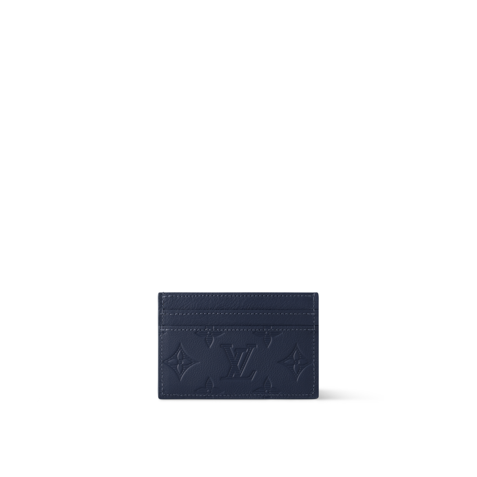Double Card Holder Monogram Shadow Leather in Bags and Small Leather Goods