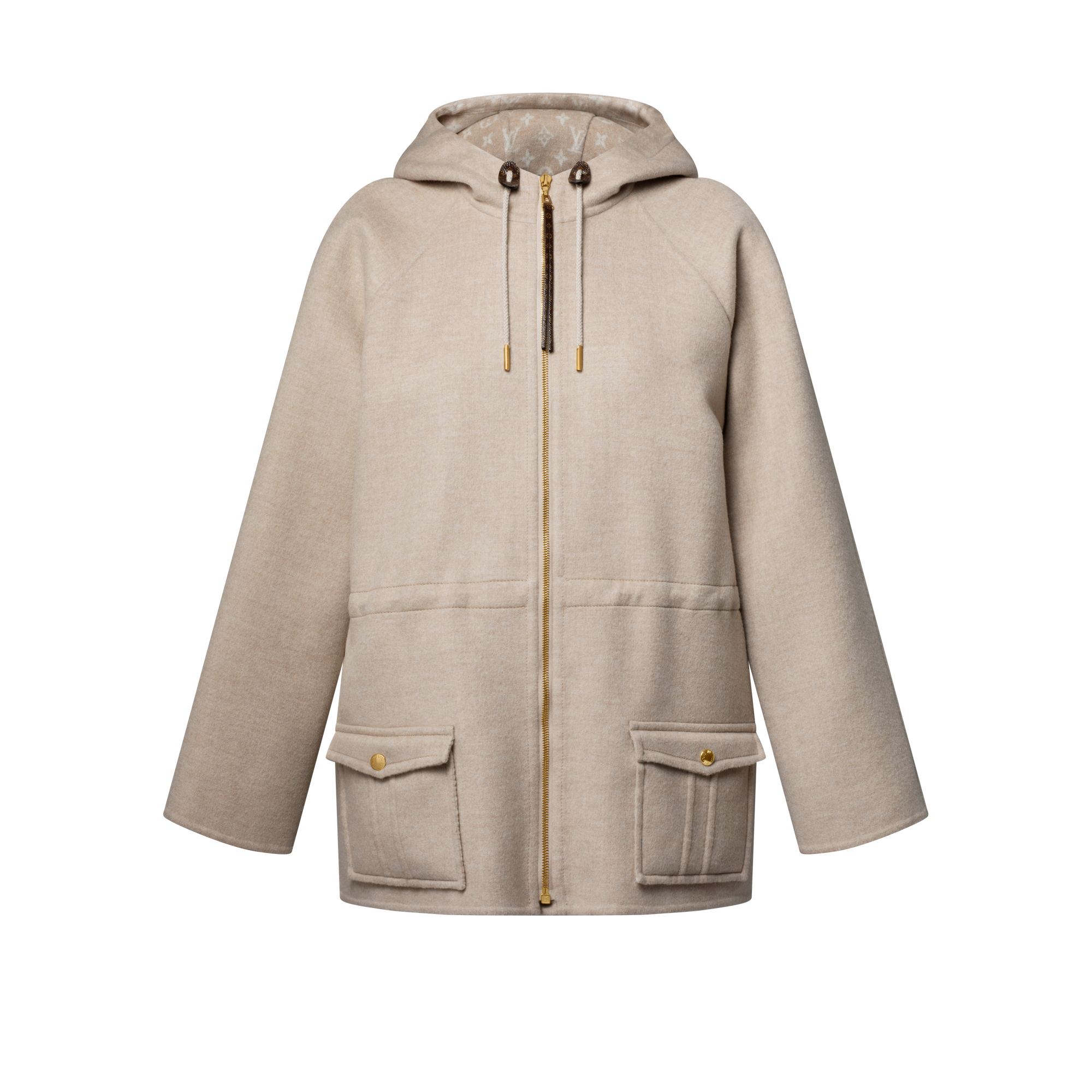 Double Face Hooded Parka  in Women