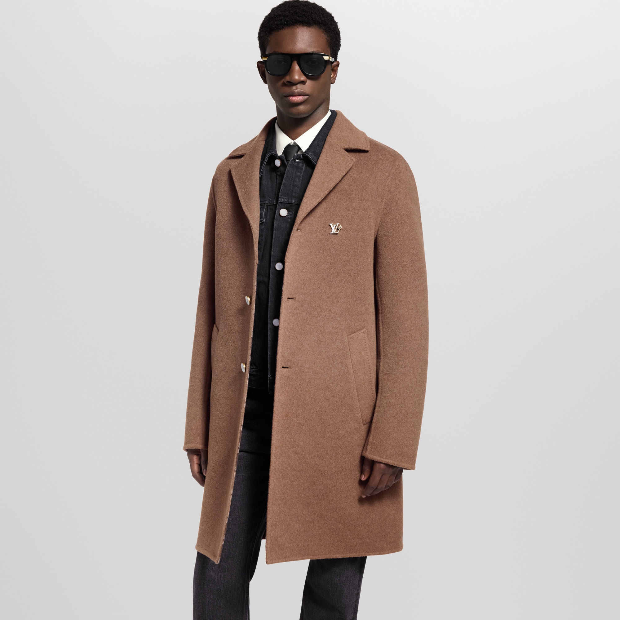 Double Face Relaxed Coat  in Men