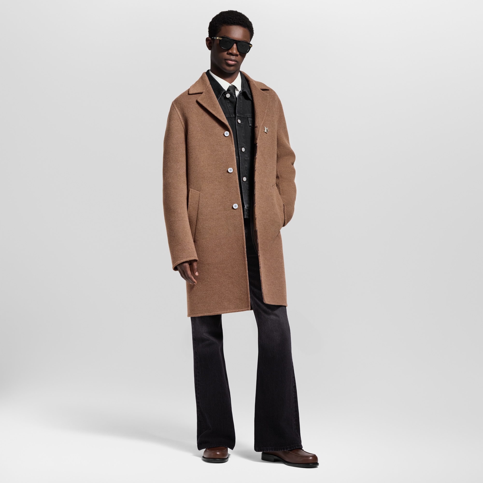 Double Face Relaxed Coat  in Men