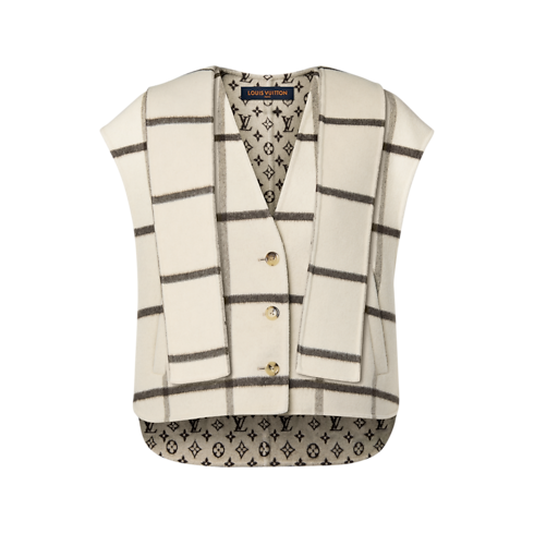 Double Face Tartan Gilet in Women's Ready-to-Wear Coats and Jackets collections by Louis Vuitton (Product zoom)
