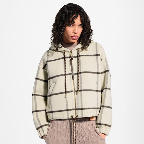 Double Face Tartan Zip-Up Jacket in Women's Ready-to-Wear Coats and Jackets collections by Louis Vuitton (Product zoom)