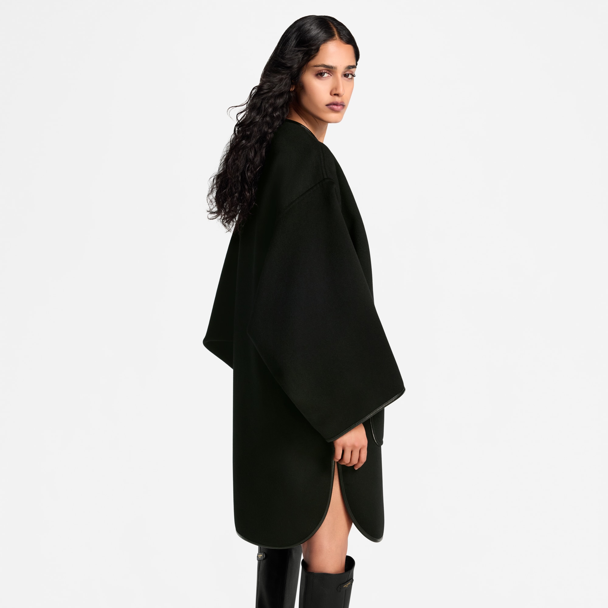 Double Face Toggle Detail Coat  in Women