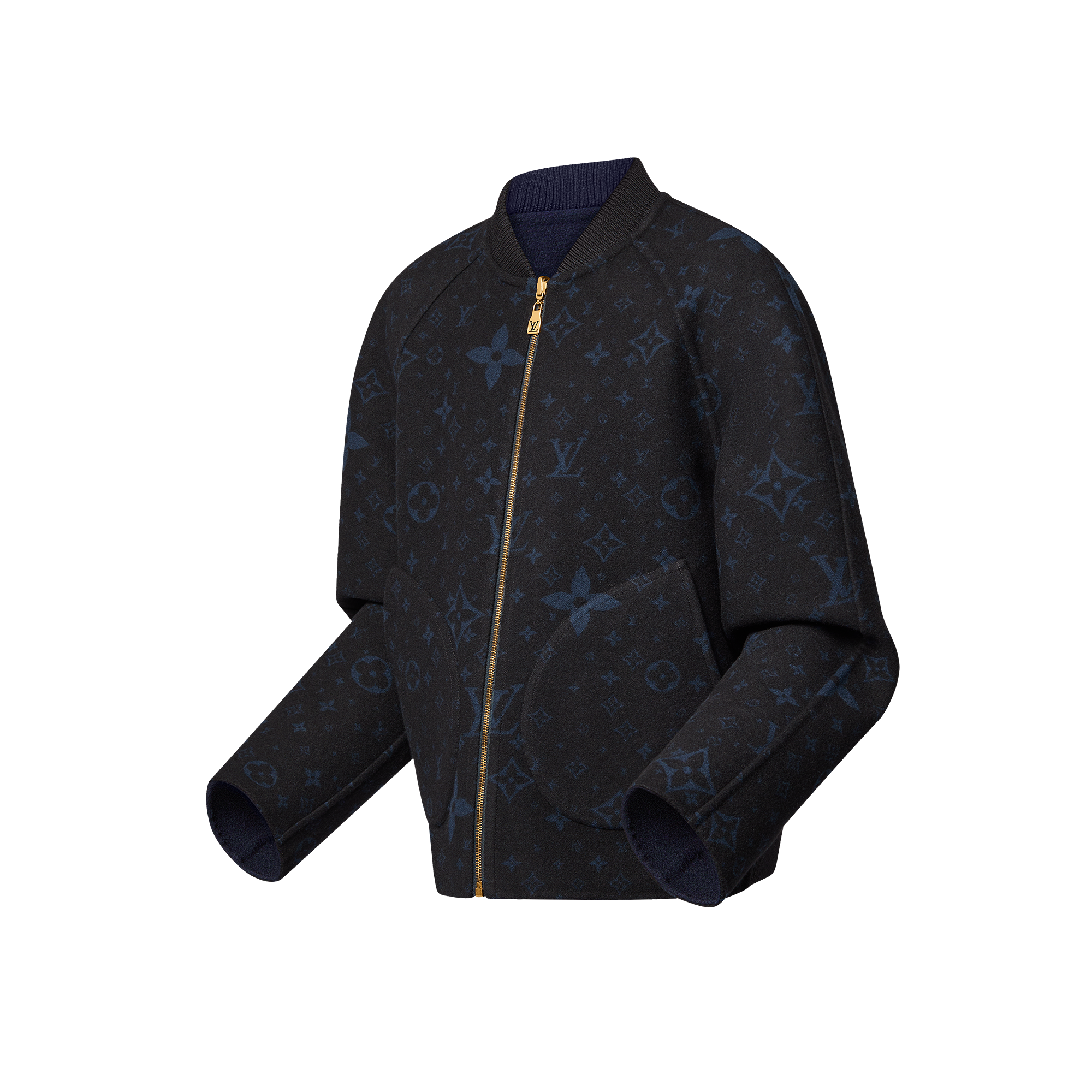 Double Face Wool Reversible Blouson  in Men