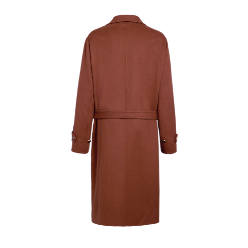 Double-Face Wool Silk Belted Coat in Men's Ready to Wear Outerwear and Coats collections by Louis Vuitton (Product zoom)