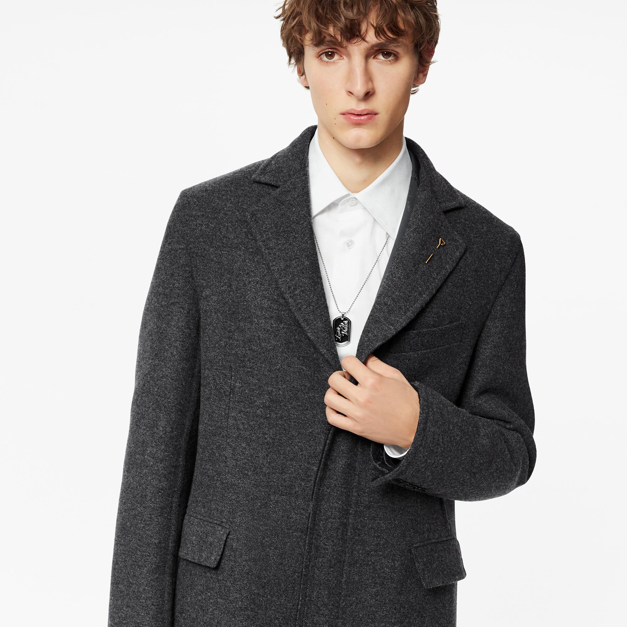 louis vuitton double face monogram coat