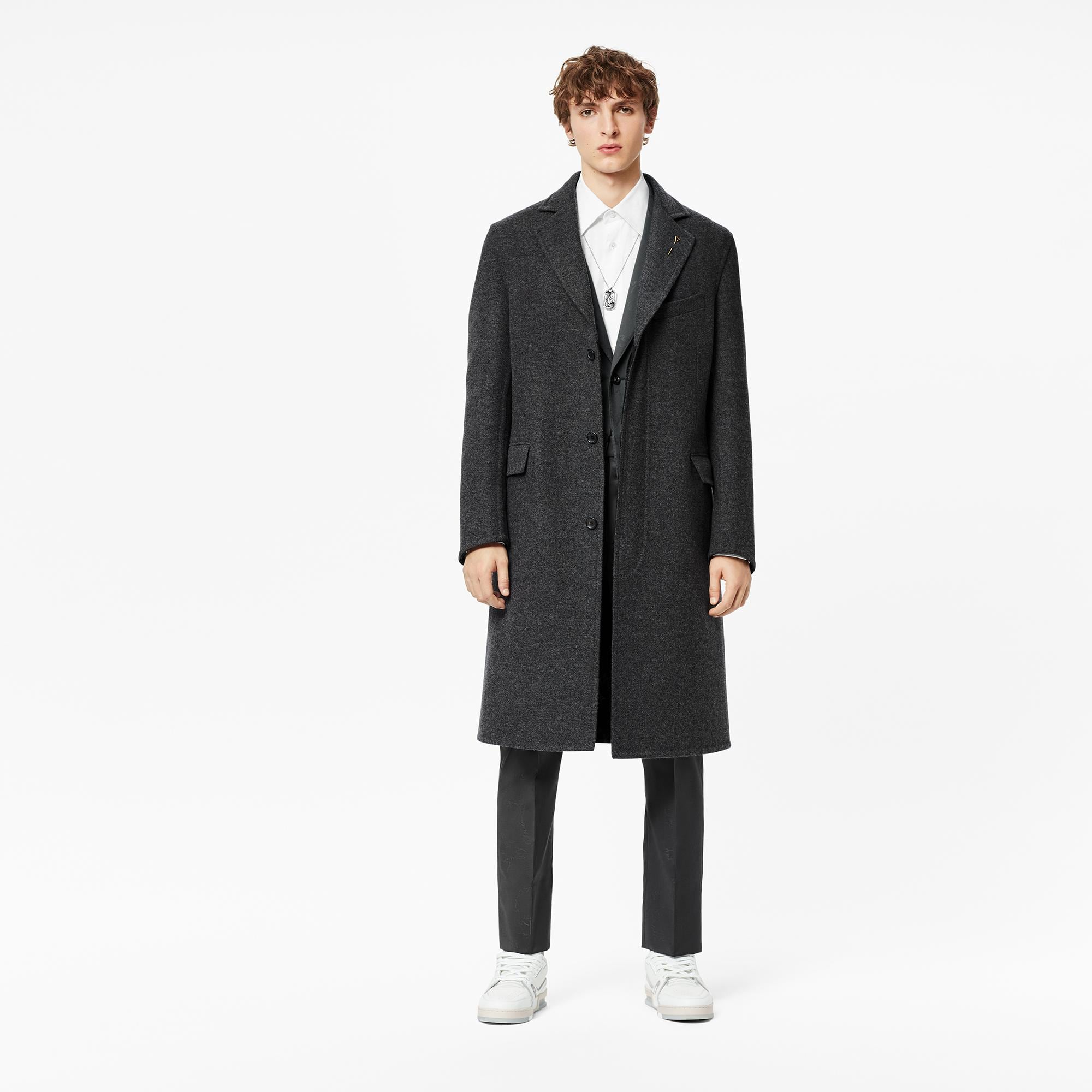 louis vuitton double face monogram coat