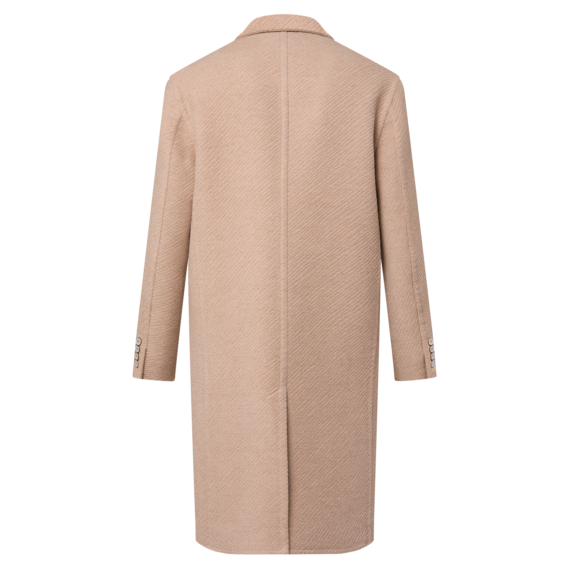 Doubleface Silk And Wool-Blend Double-Breasted Coat  in Men