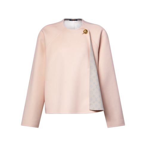 Drape Front Short Coat in Women's Ready to Wear Coats and Jackets collections by Louis Vuitton (Product zoom)