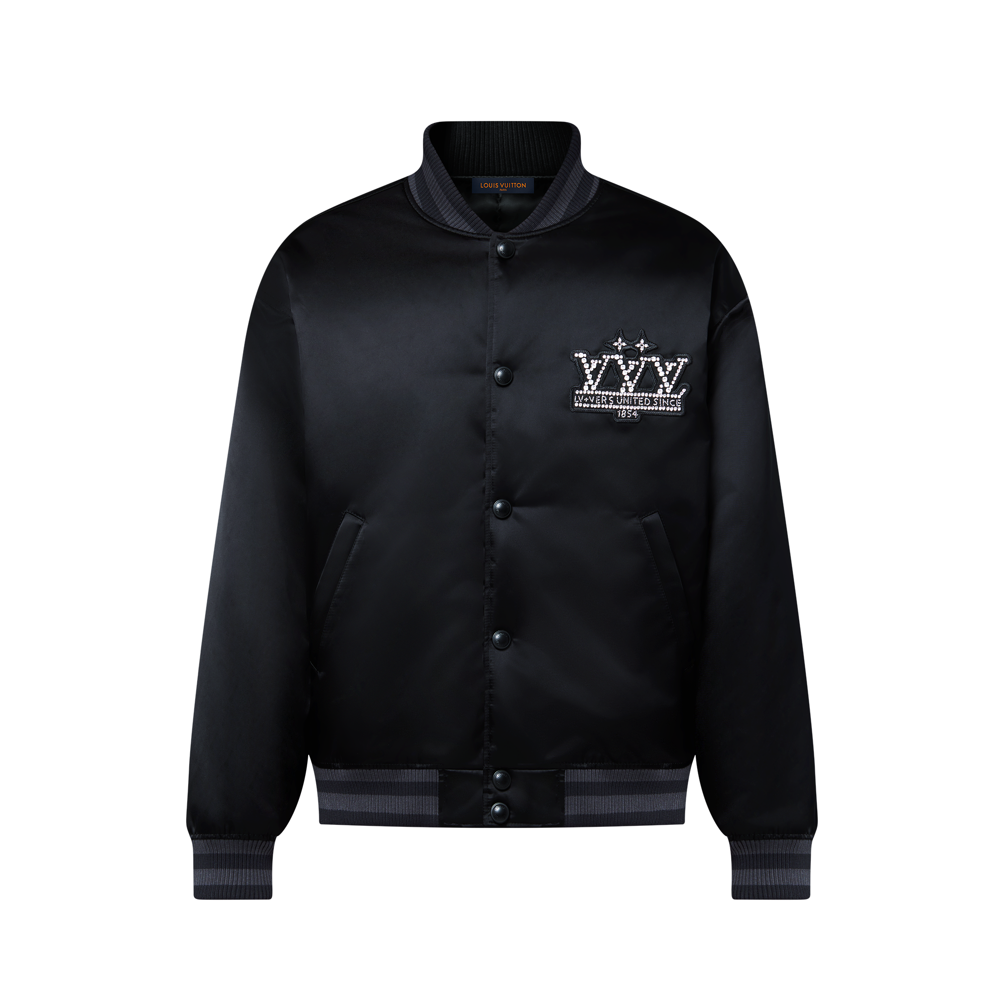 Embellished Nylon Baseball Blouson   in Men