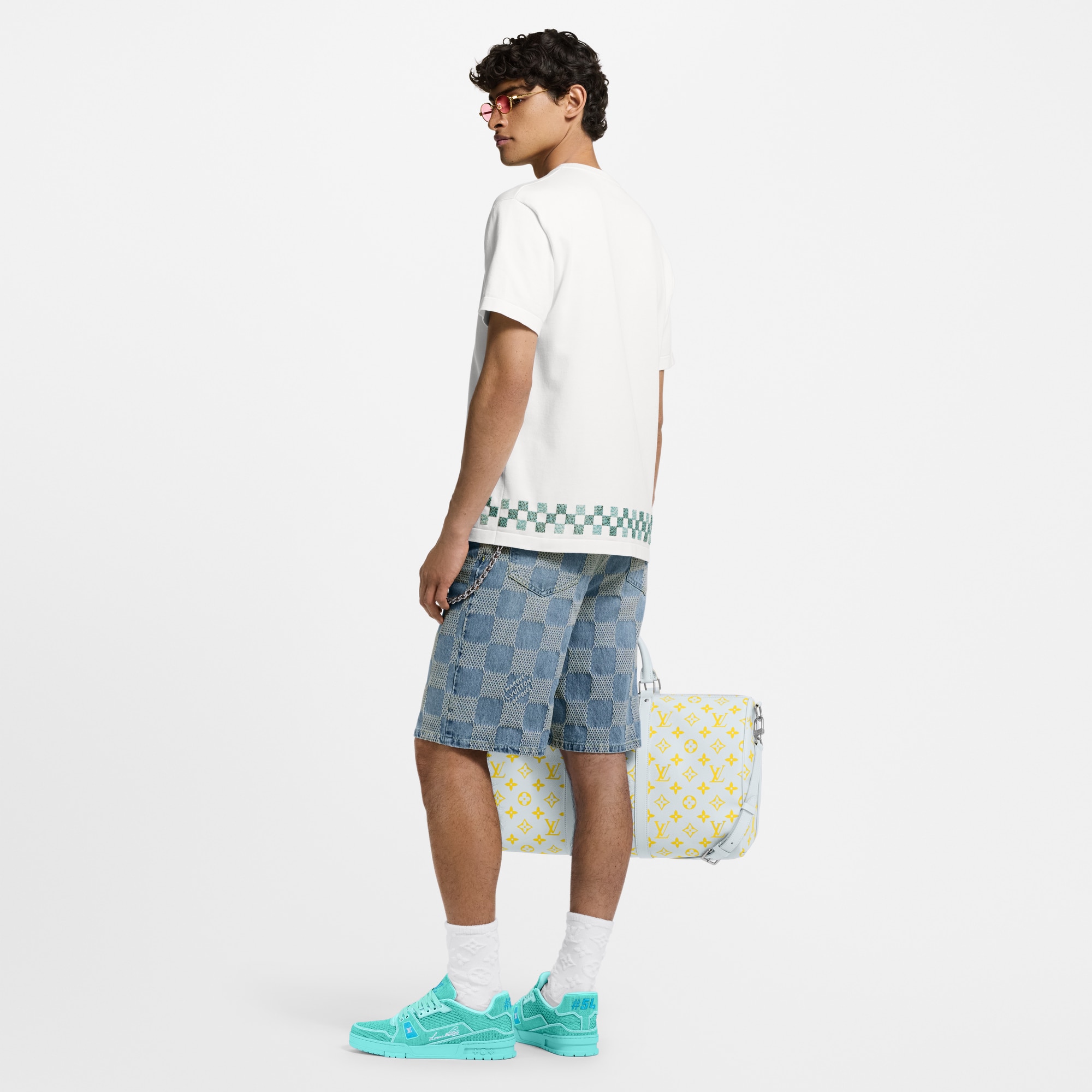 Embellished Short-Sleeved Crewneck  in Men