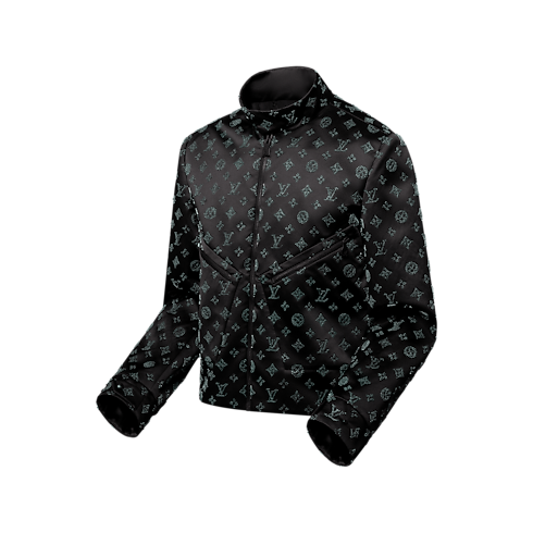 Embellished Silk Flight Suit Jacket in Men's Ready to Wear Outerwear and Coats collections by Louis Vuitton (Product zoom)