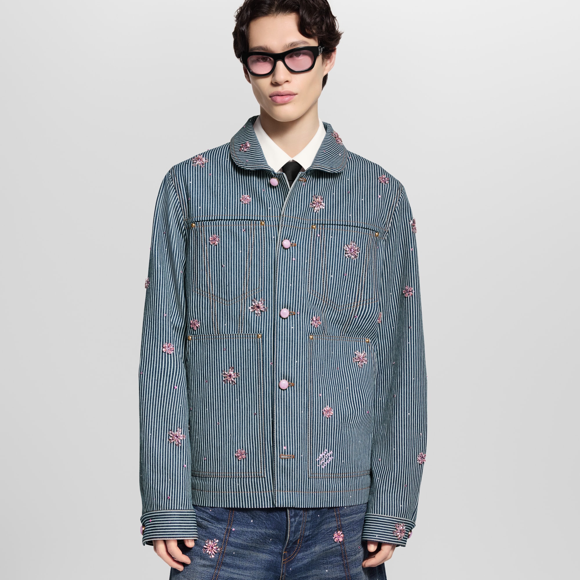 Embellished Workwear Jacket  in Men