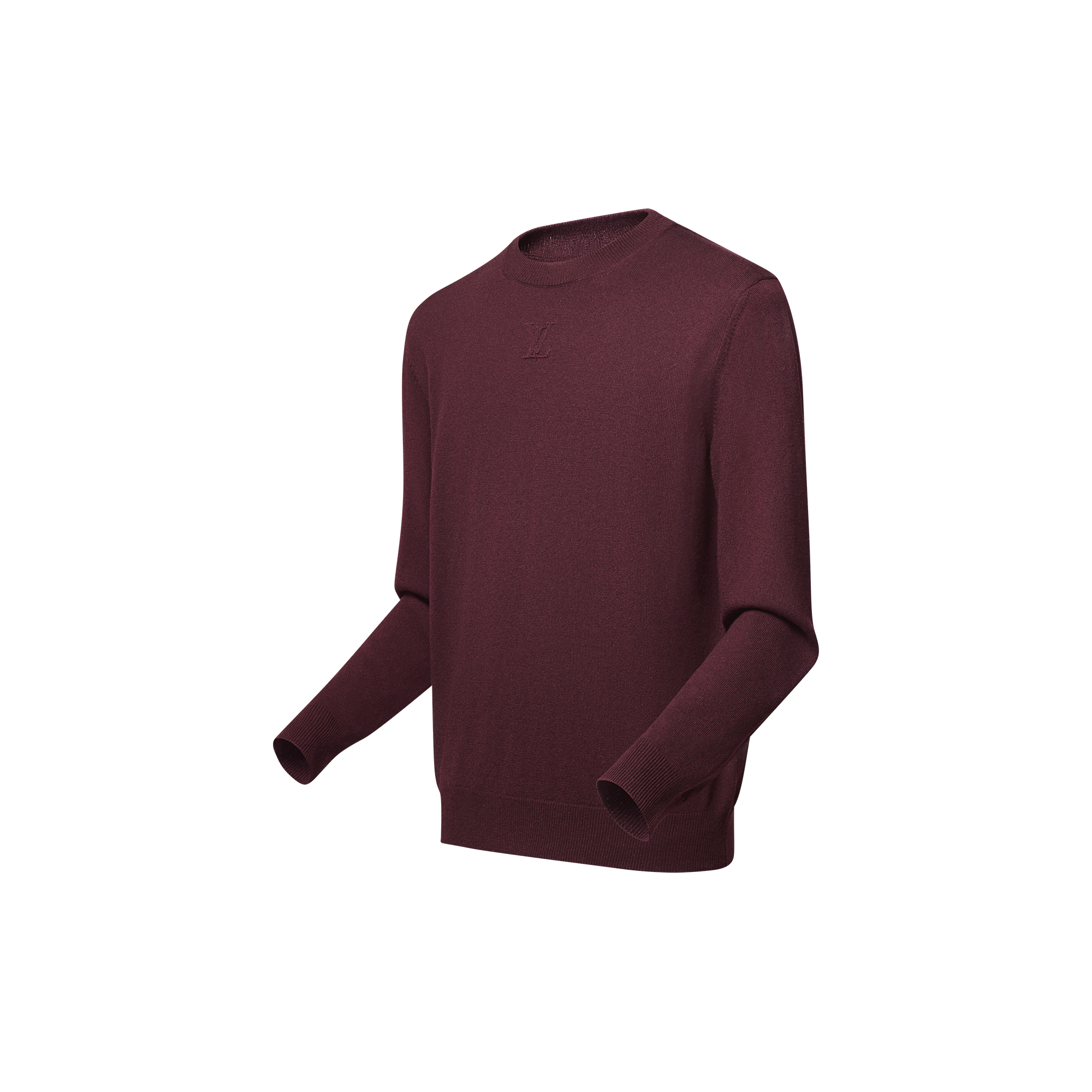 Embossed Cashmere Crewneck  in Men