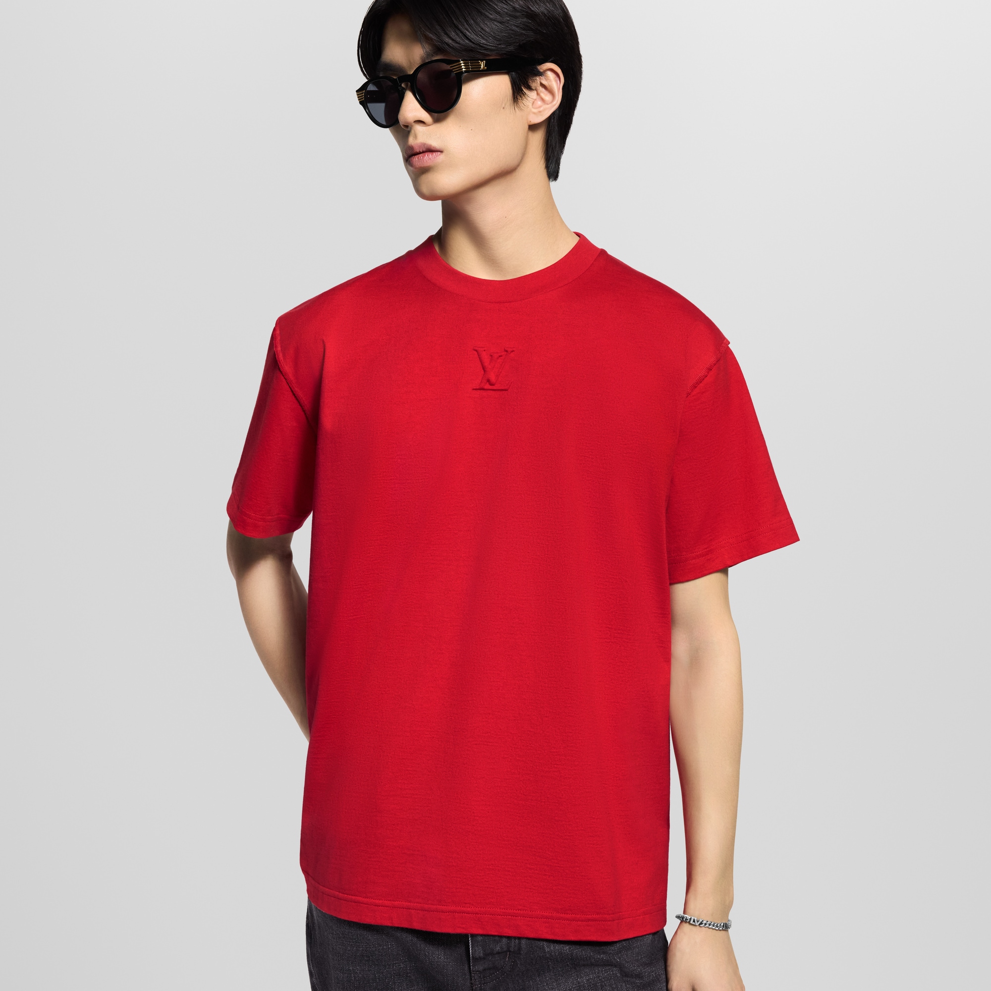 Embossed LV T-Shirt  in Men