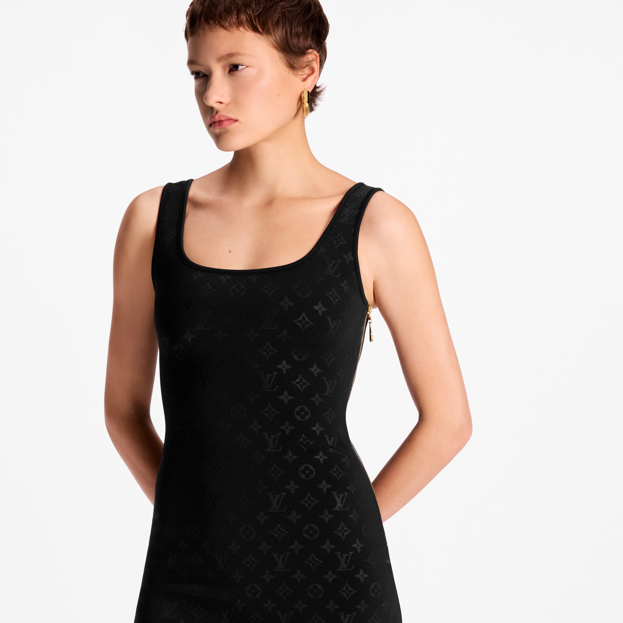 Embossed Monogram Tank Dress  in Women