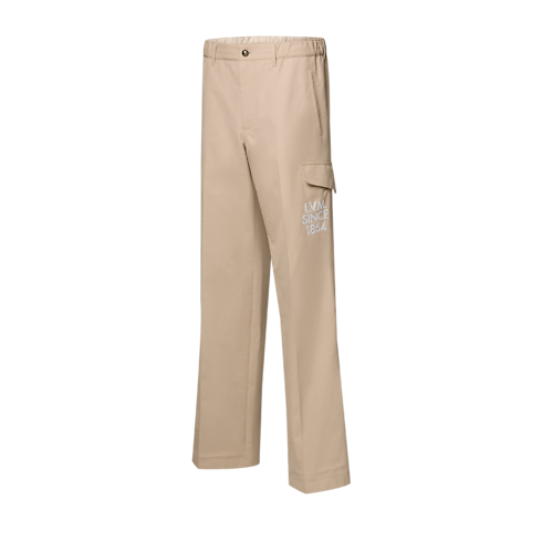 Embroidered Cotton Cargo Pants in Men's Ready to Wear Pants collections by Louis Vuitton (Product zoom)