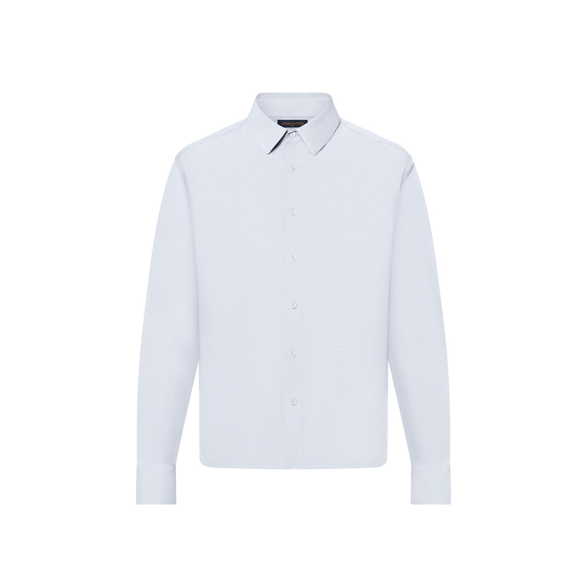 Embroidered Heart Long Sleeve Shirt 