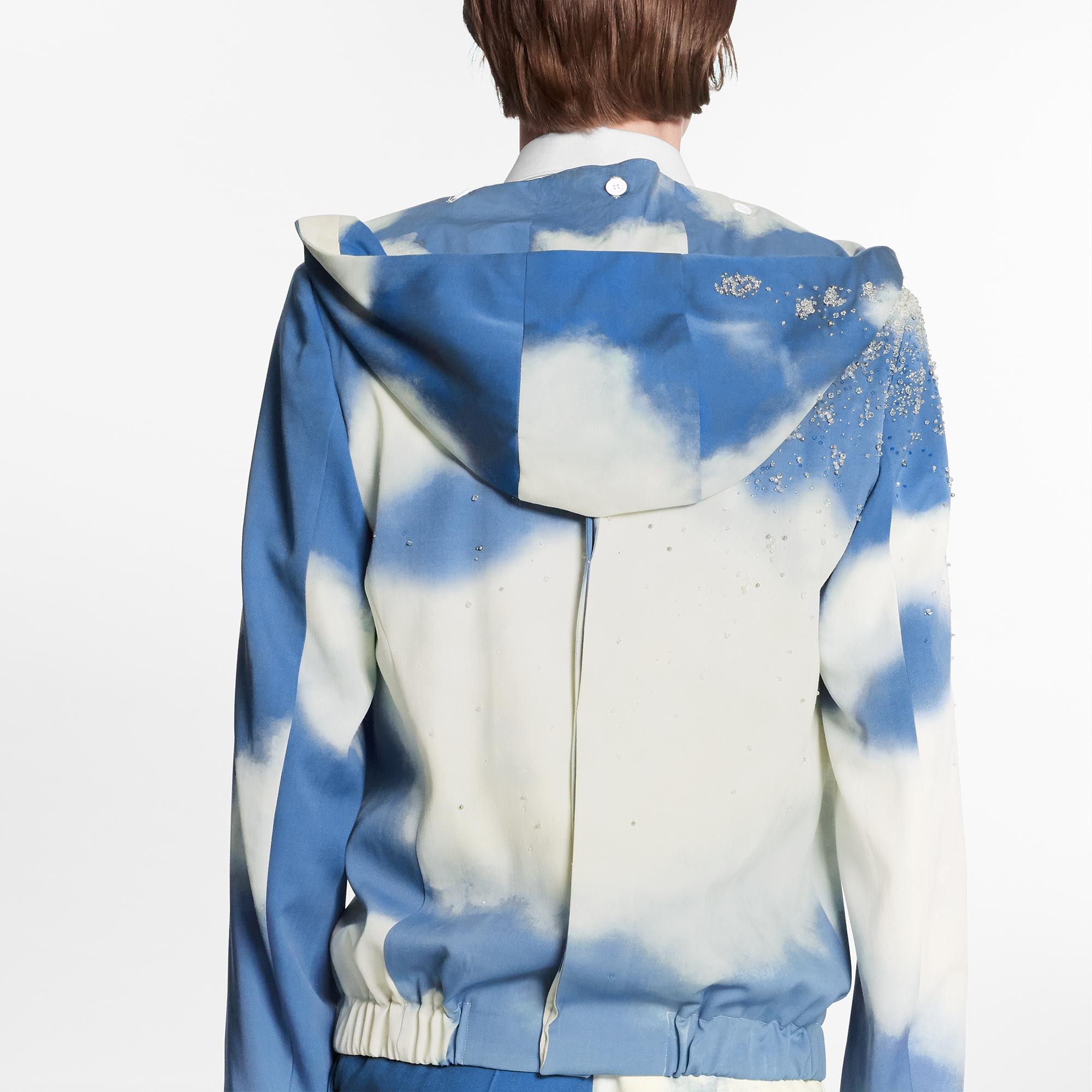 louis vuitton blue hoodie