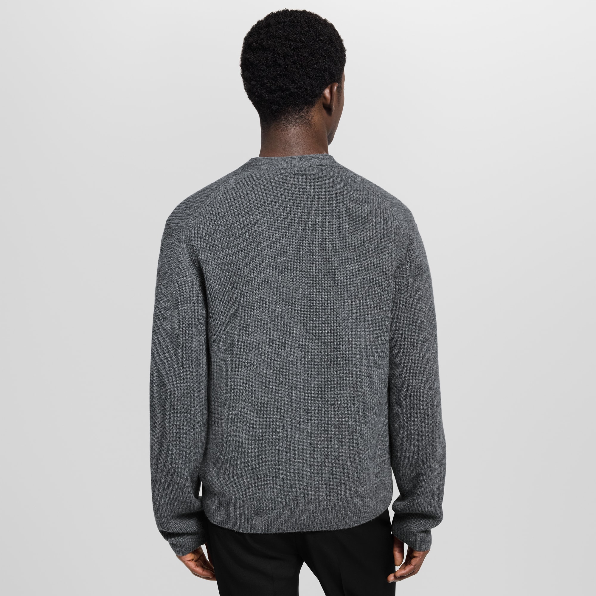 Embroidered Signature Cashmere Cardigan
  in Men