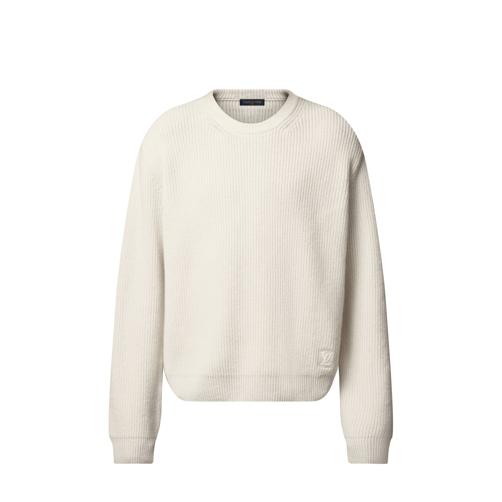 Embroidered Signature Cashmere Crewneck  in Men